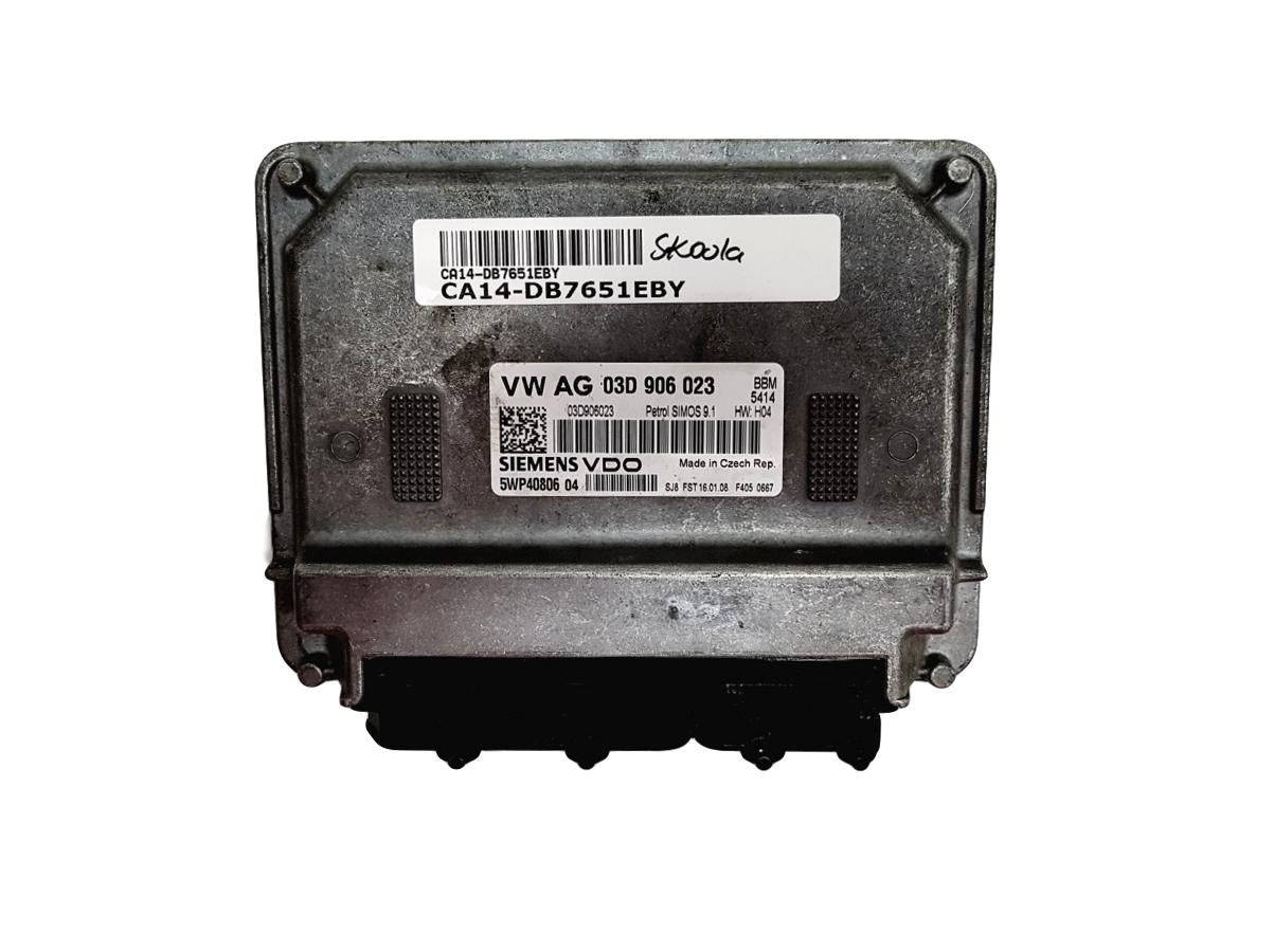 Controller 03D906023 5WP40806 VW SEAT SKODA Siemens 7651 main product photo