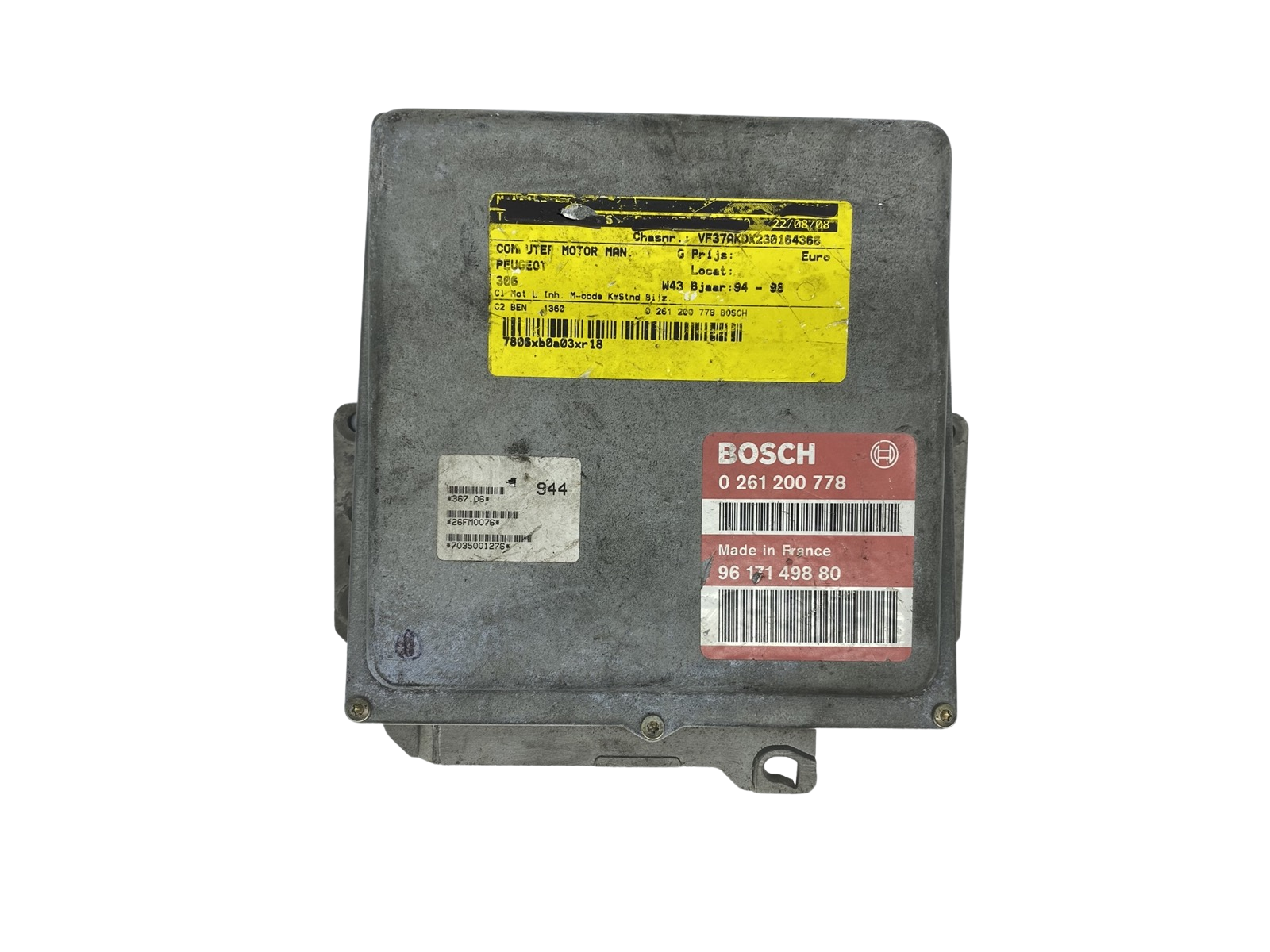 Controller 9617149880 0261200778 26FM0076 PSA Bosch 57273 main product photo
