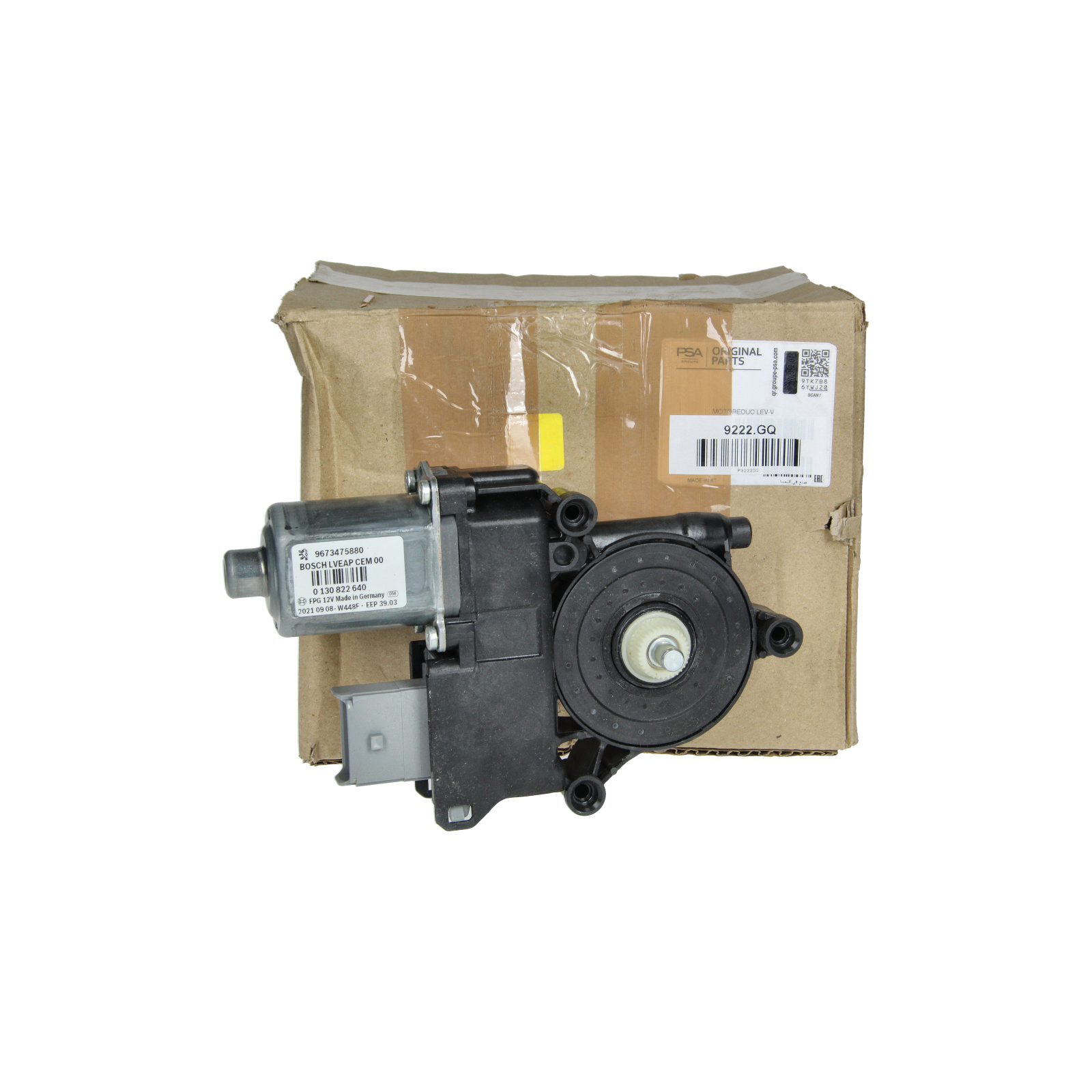 Window Regulator Motor Right New Original 9222GQ 9222.GQ Peugeot main product photo