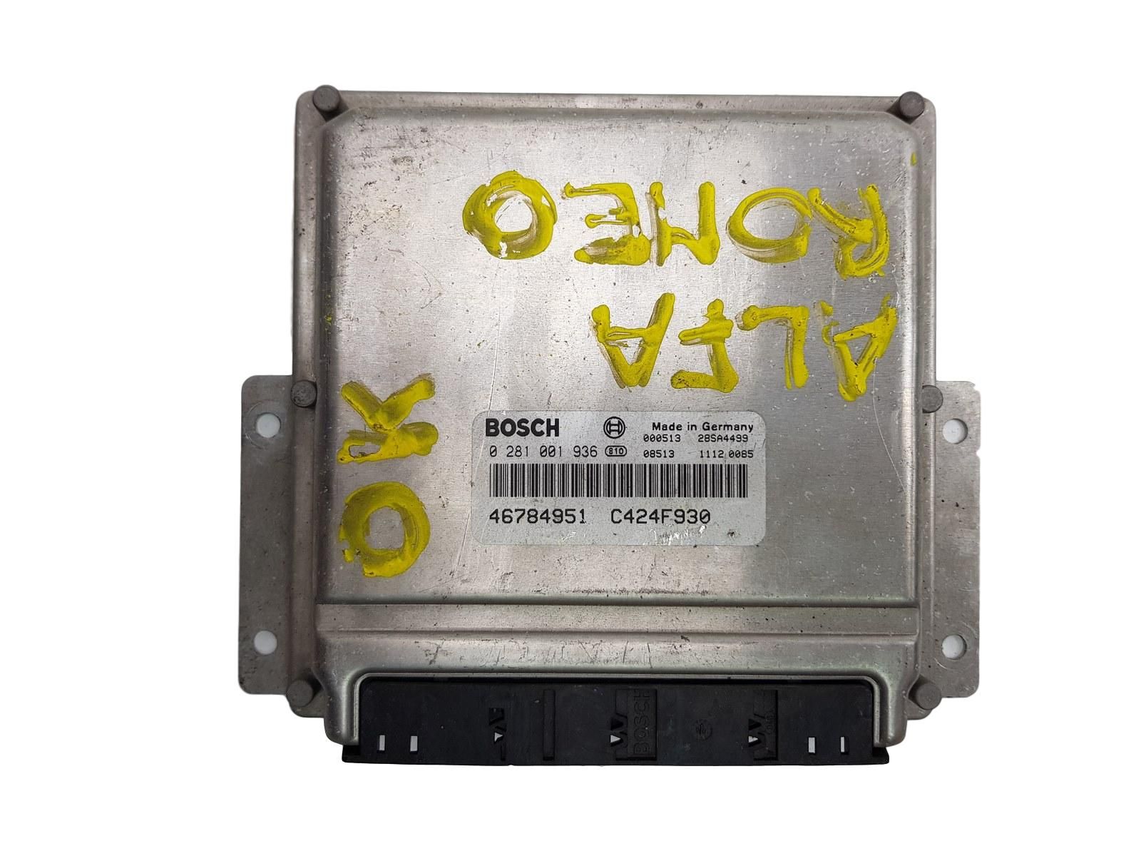 Engine Controller 46784951 0281001936 Alfa Romeo Bosch main product photo