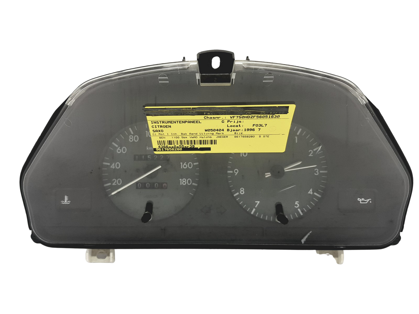 Speedometer/Instrument Cluster Citroen Saxo 9617658280 49118 main product photo