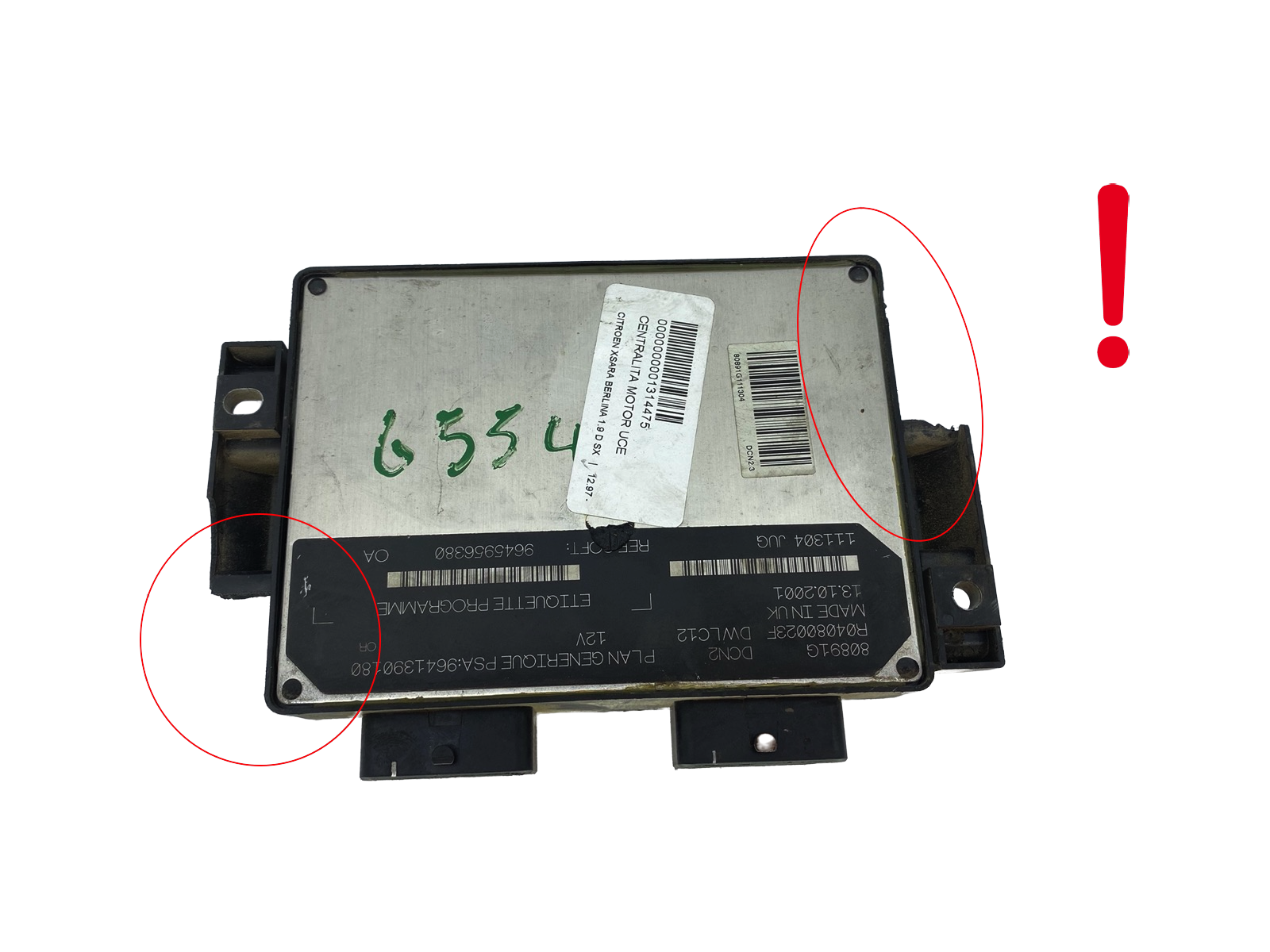Controller 9645956380 9641390180 R04080023F PSA Lucas 60250 main product photo