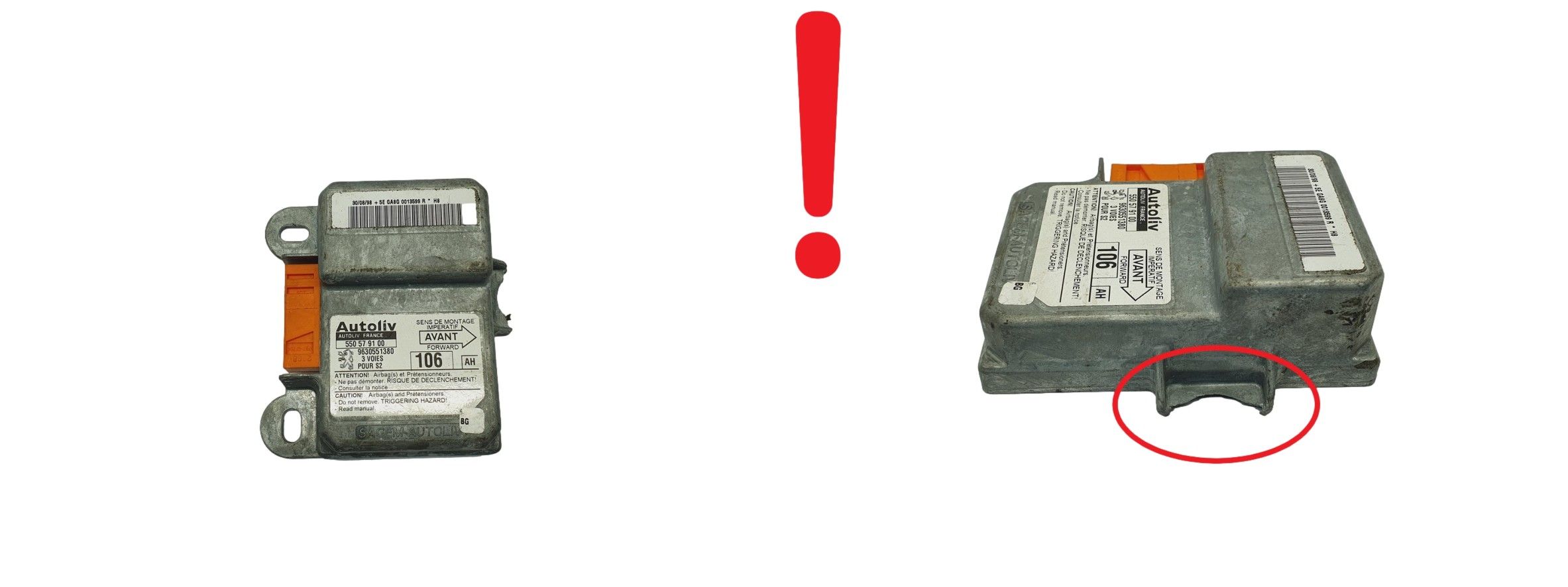 Controller 9630551380 550579100 Peugeot Autoliv main product photo