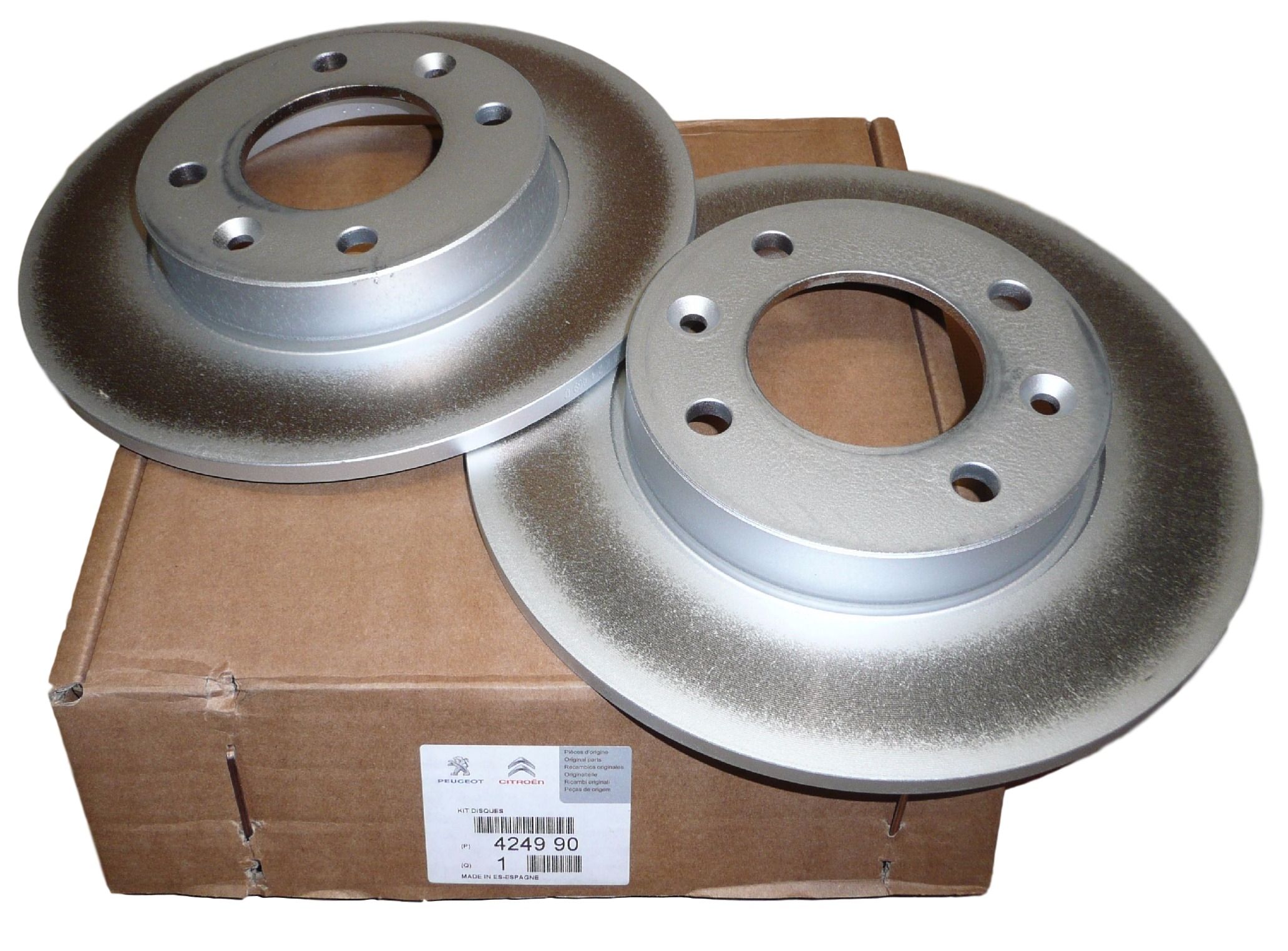 Brake Disc Original Rear 424990 4249.90 Peugeot Citroen