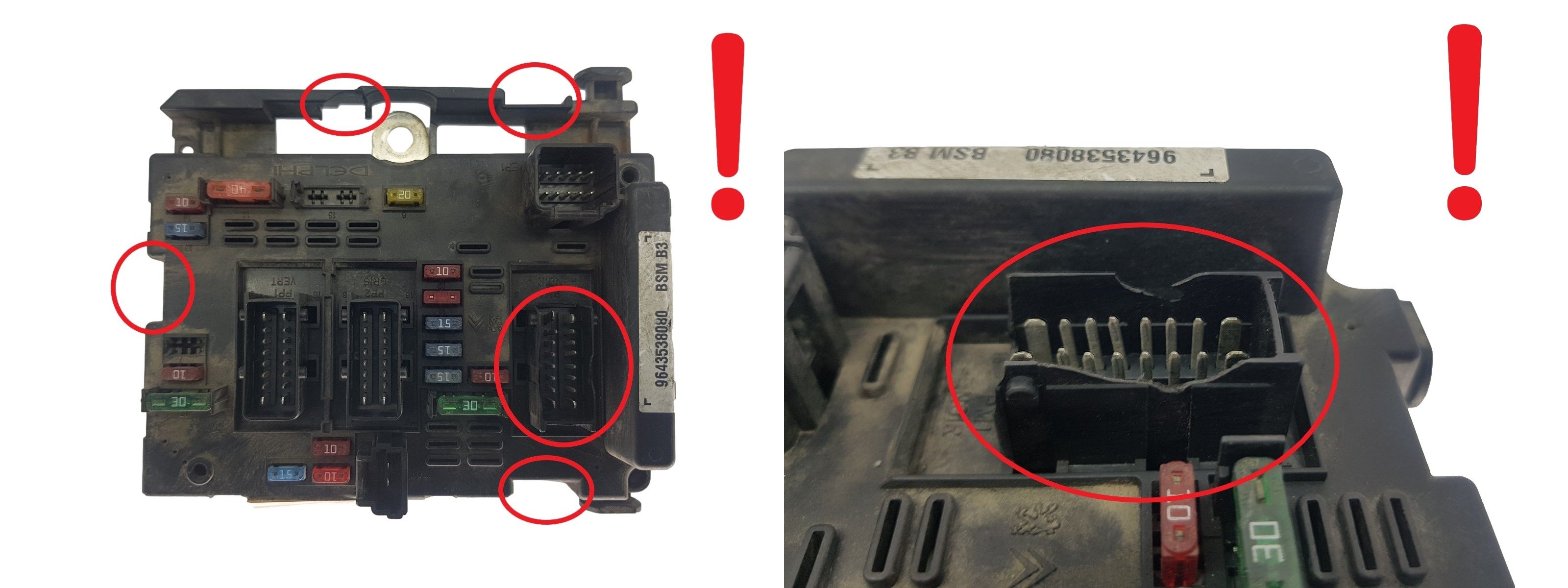 Controller BSM B3 9643538080 PSA Delphi 1851 main product photo