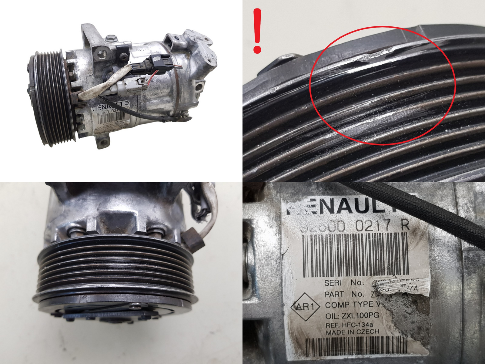 Air Con Compressor/Pump 926000217R 0.9 1.2 TCe Renault Clio 4 Captur 1091 main product photo