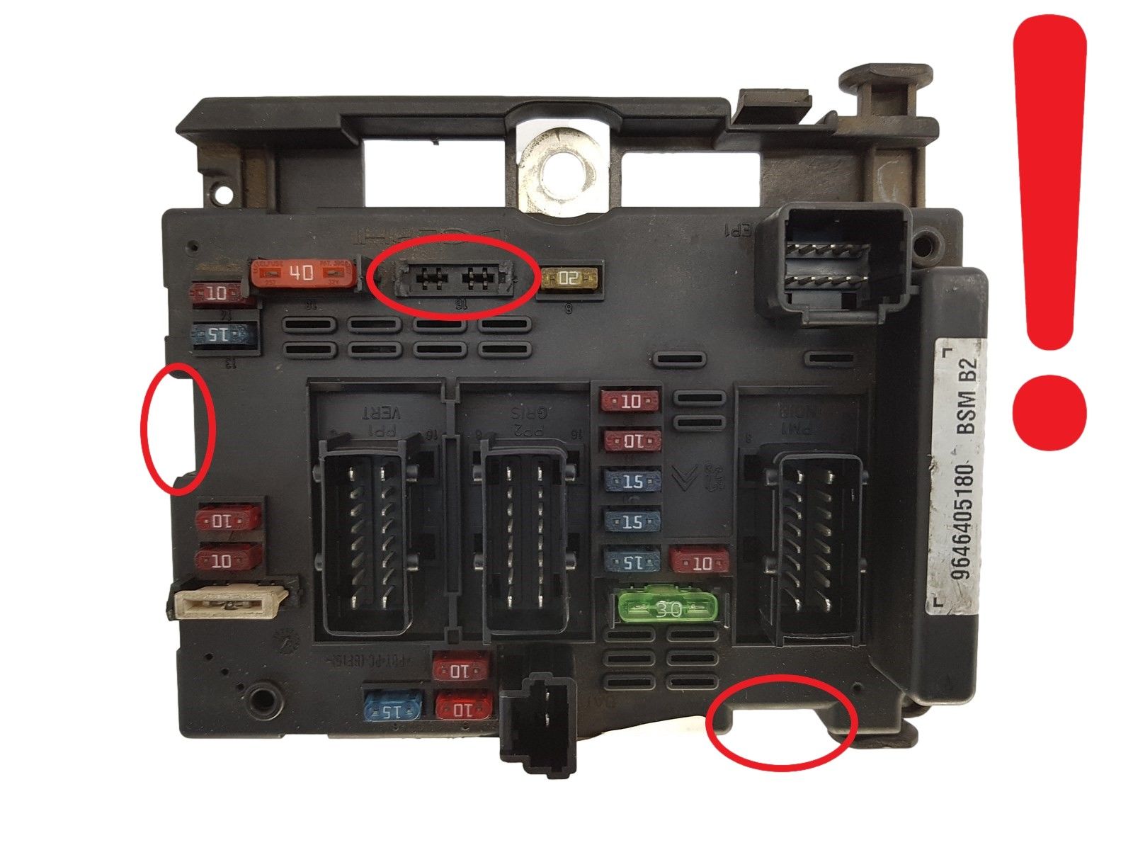 Controller BSM B2 9646405180 PSA Delphi 1233 main product photo