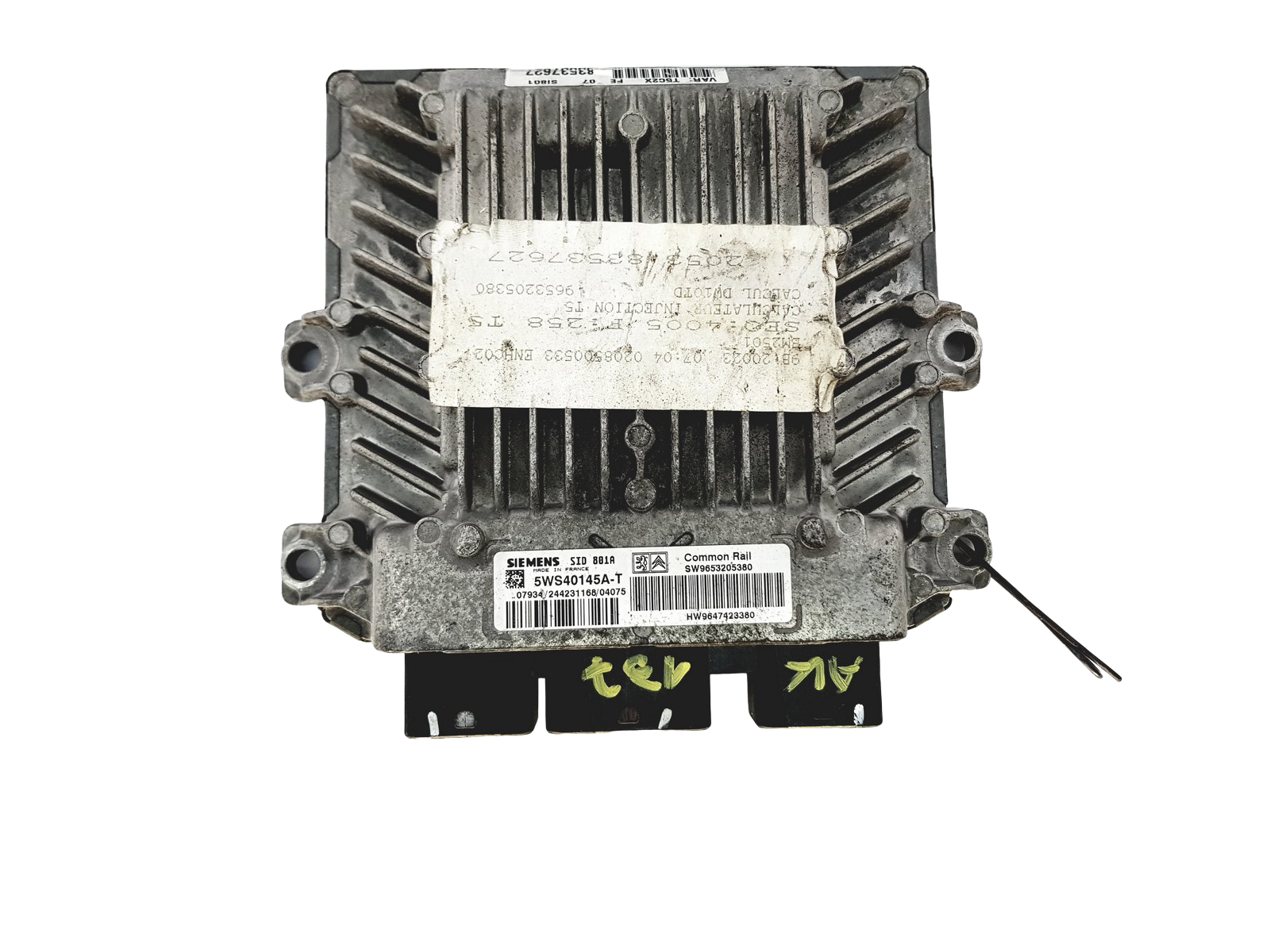 Controller 5WS40145A-T 9653205380 9647423380 PSA Siemens 22563 main product photo