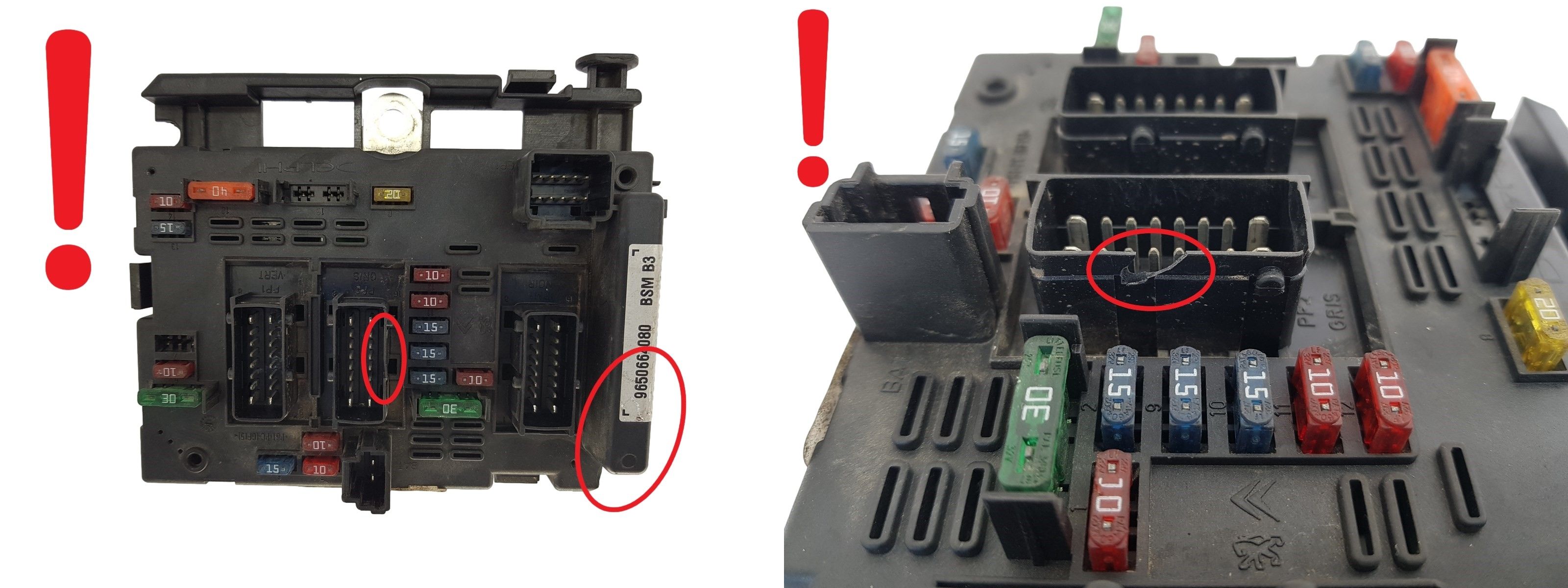 Controller BSM B3 9650664080 PSA Delphi 1425 main product photo