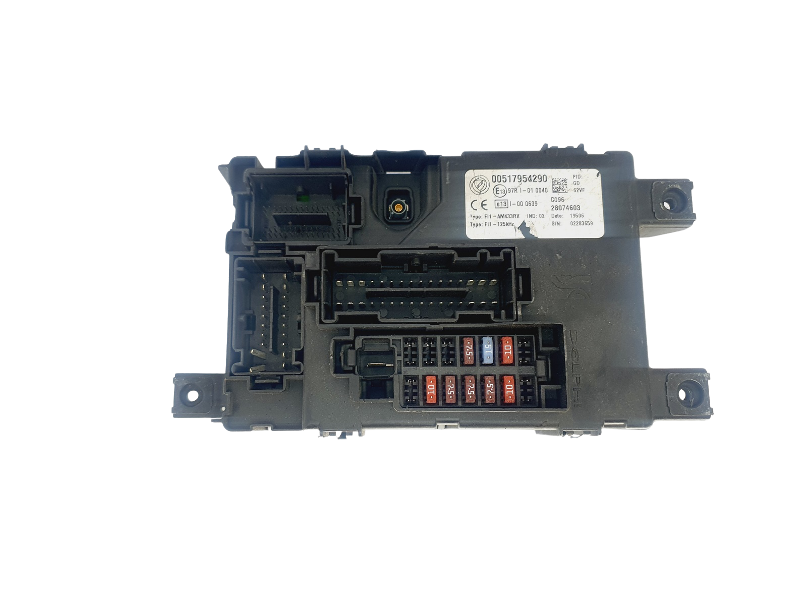 Fuse Box Fiat 00517954290 28074603 Delphi 40066 main product photo