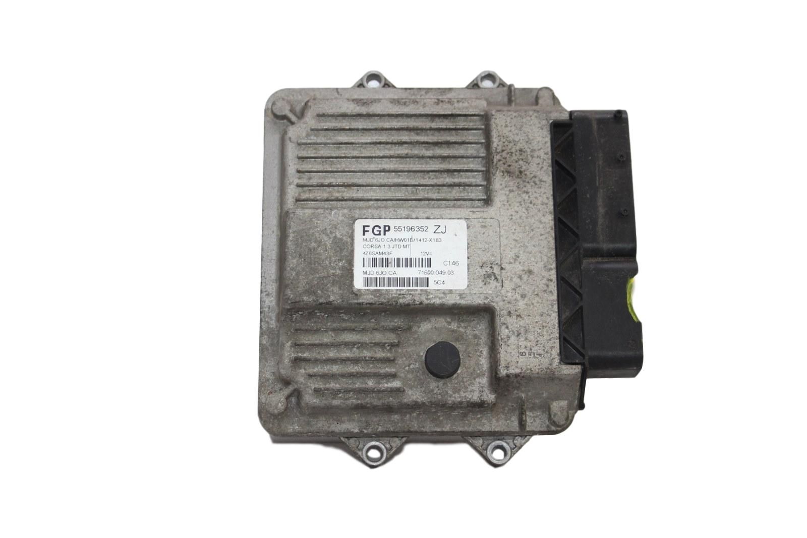 Engine Controller FGP 55196352 ZJ MJD 6JO.CA Opel 1826 main product photo