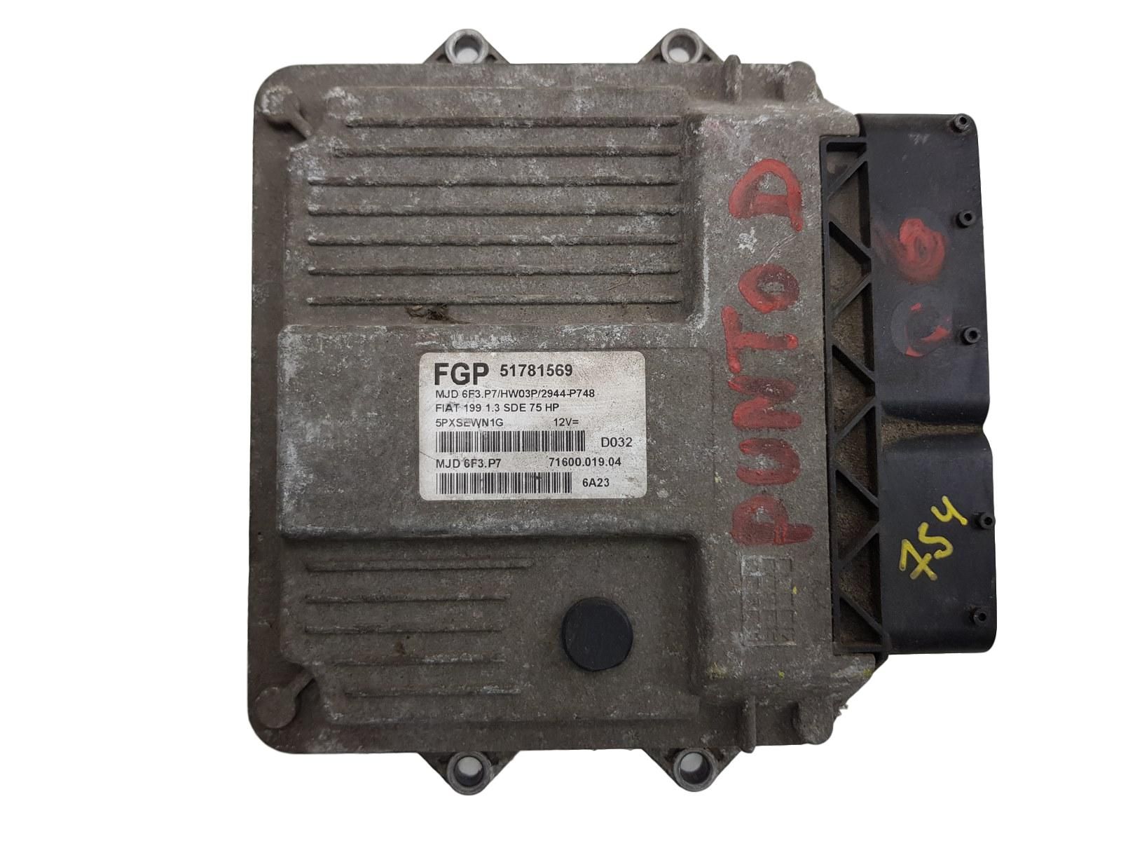 Engine Controller MJD6F3.P7 51781569 Fiat Magneti Marelli main product photo
