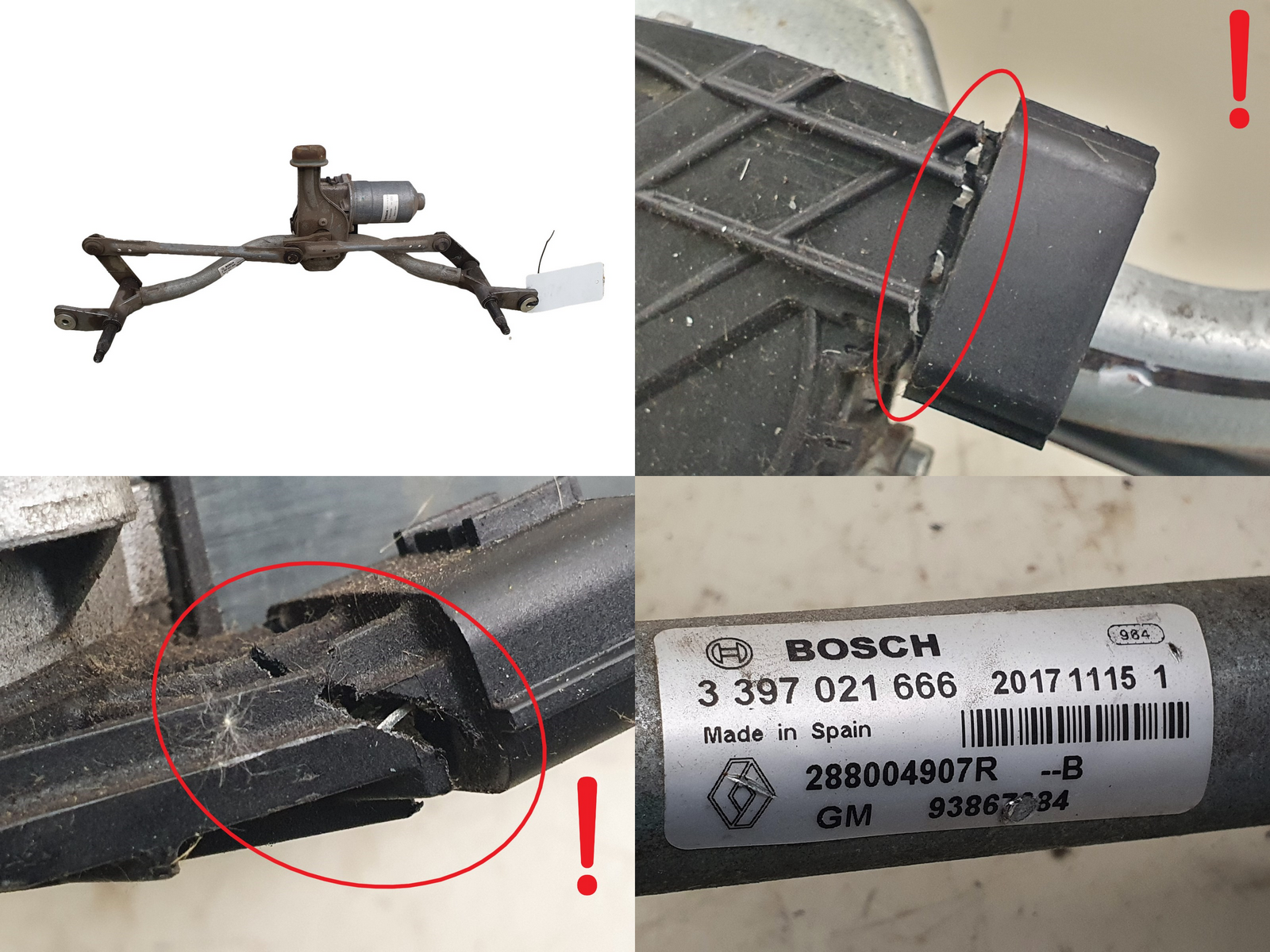 Wiper Mechanism Trafic 3 Vivaro 2 NV300 288004907R 93867984 1065 main product photo