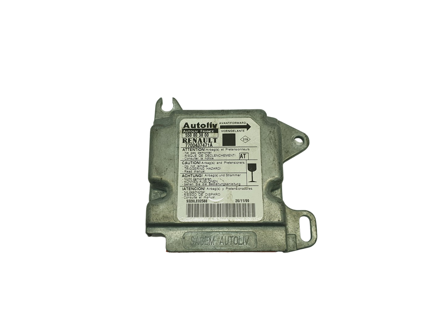 Controller 7700437471A 550803800 Renault Autoliv main product photo