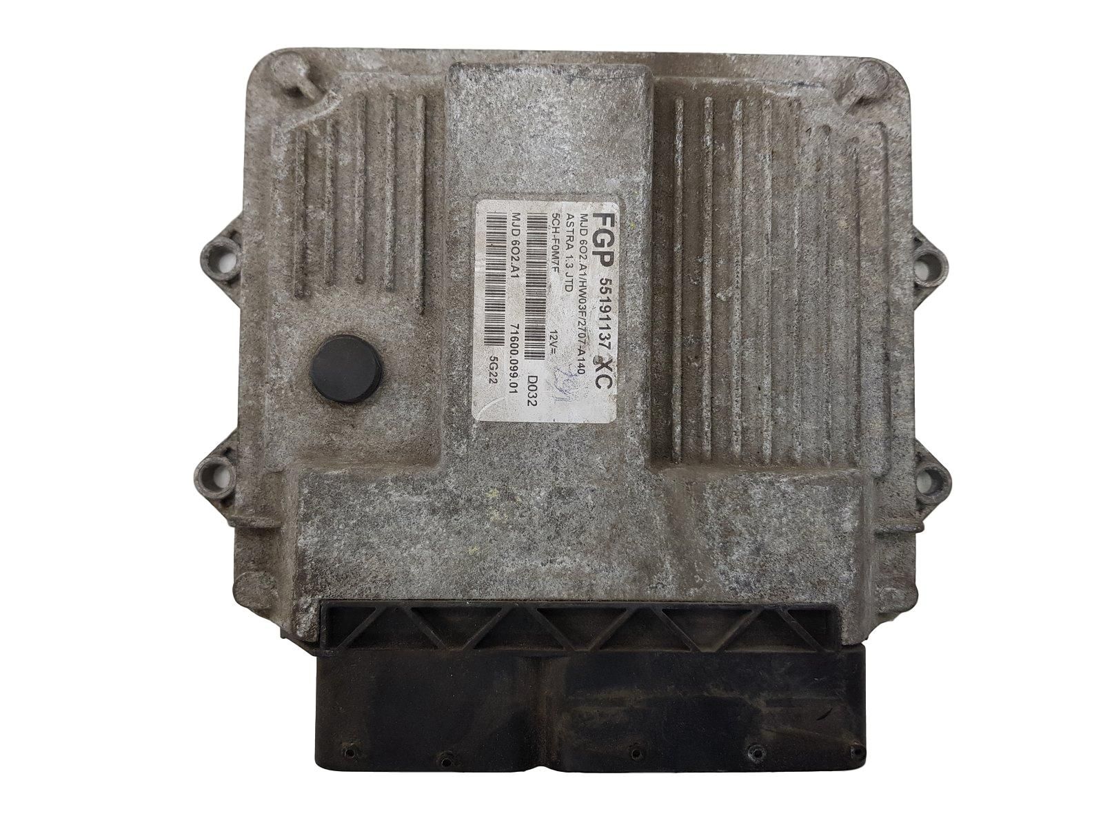 Engine Controller FGP 55191137 XC MJD 6O2.A1 Opel Magneti Marelli main product photo