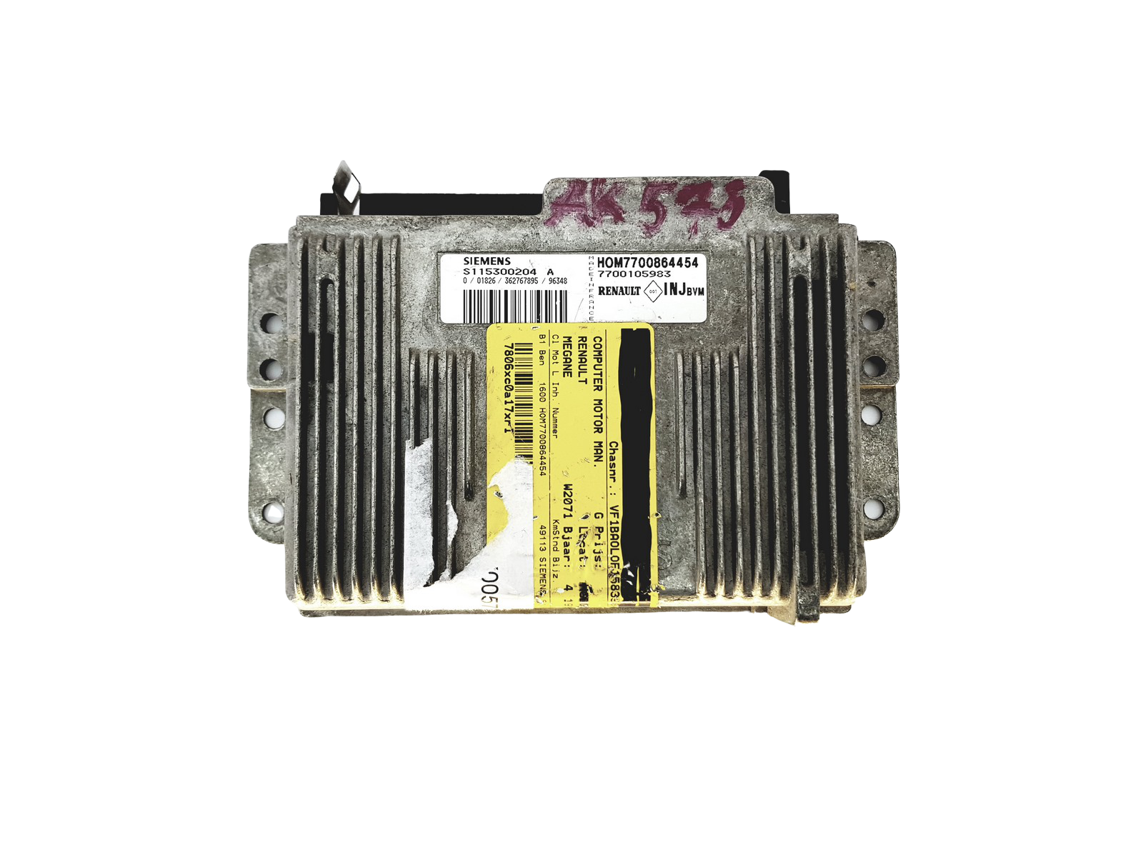 Controller S115300204A 7700864454 7700105983 Renault Siemens 22377 main product photo