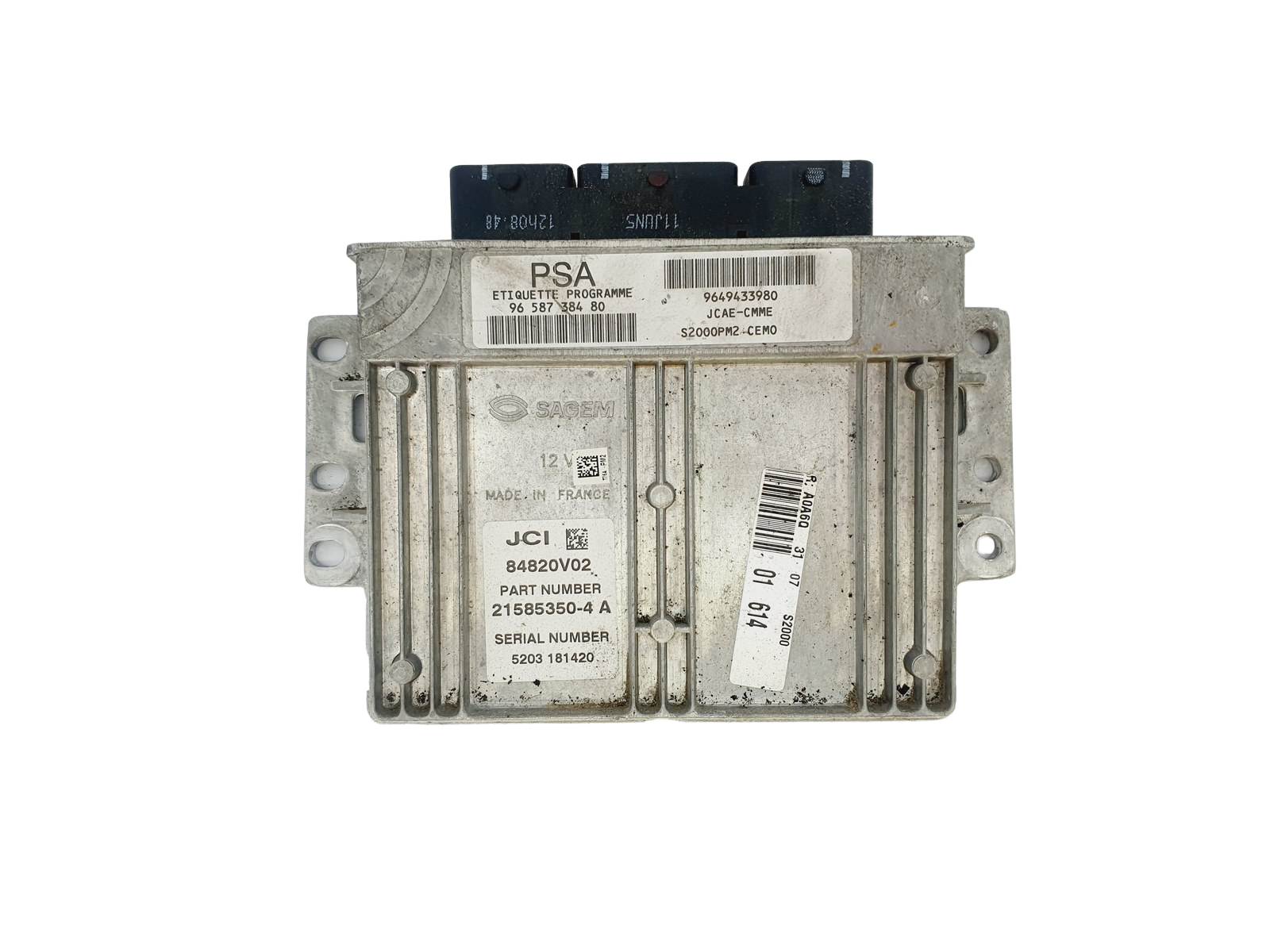Controller 9658738480 9649433980 PSA Sagem 35887 main product photo