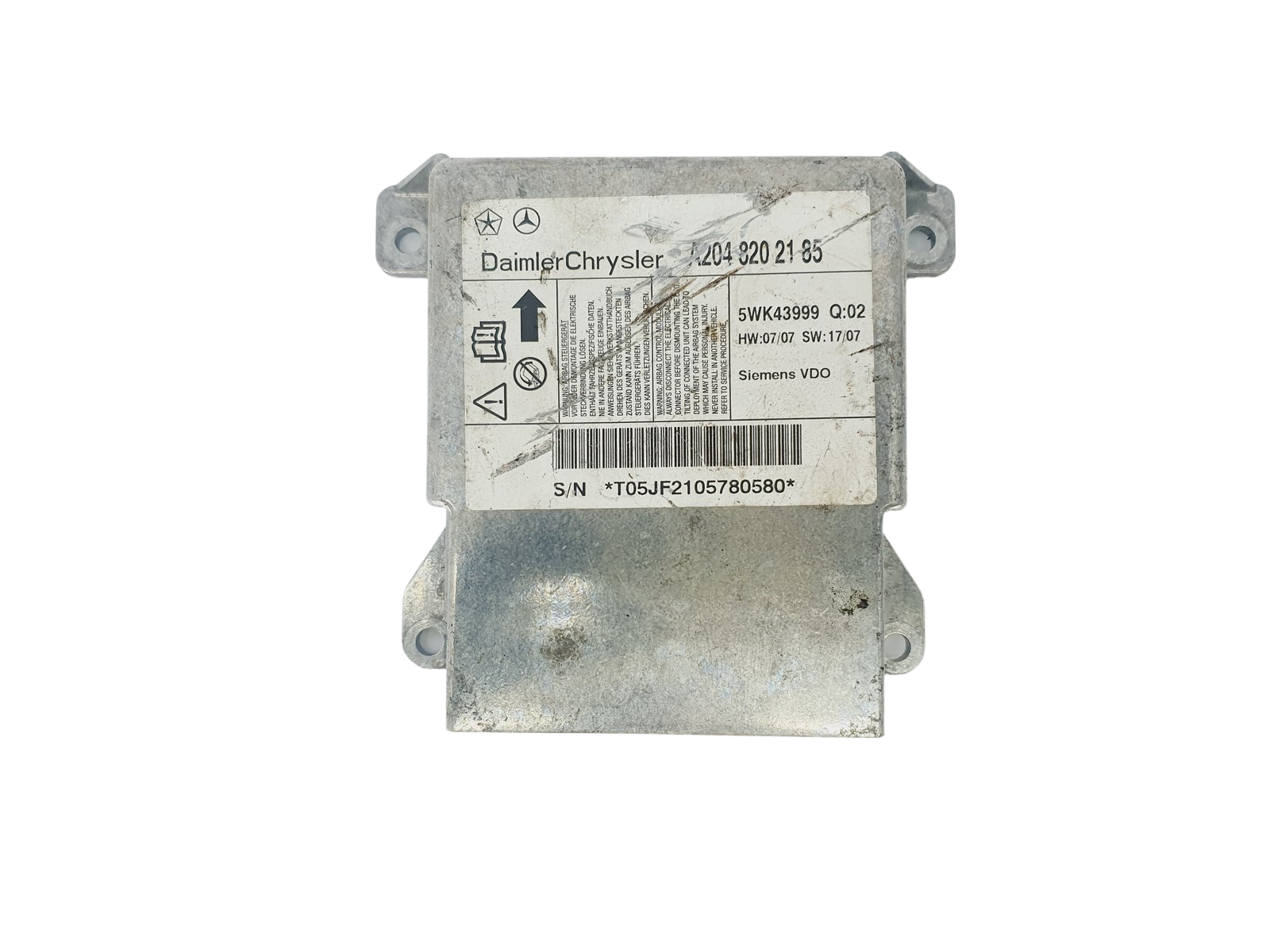 Controller A2048202185 5WK43999 Mercedes Chrysler main product photo