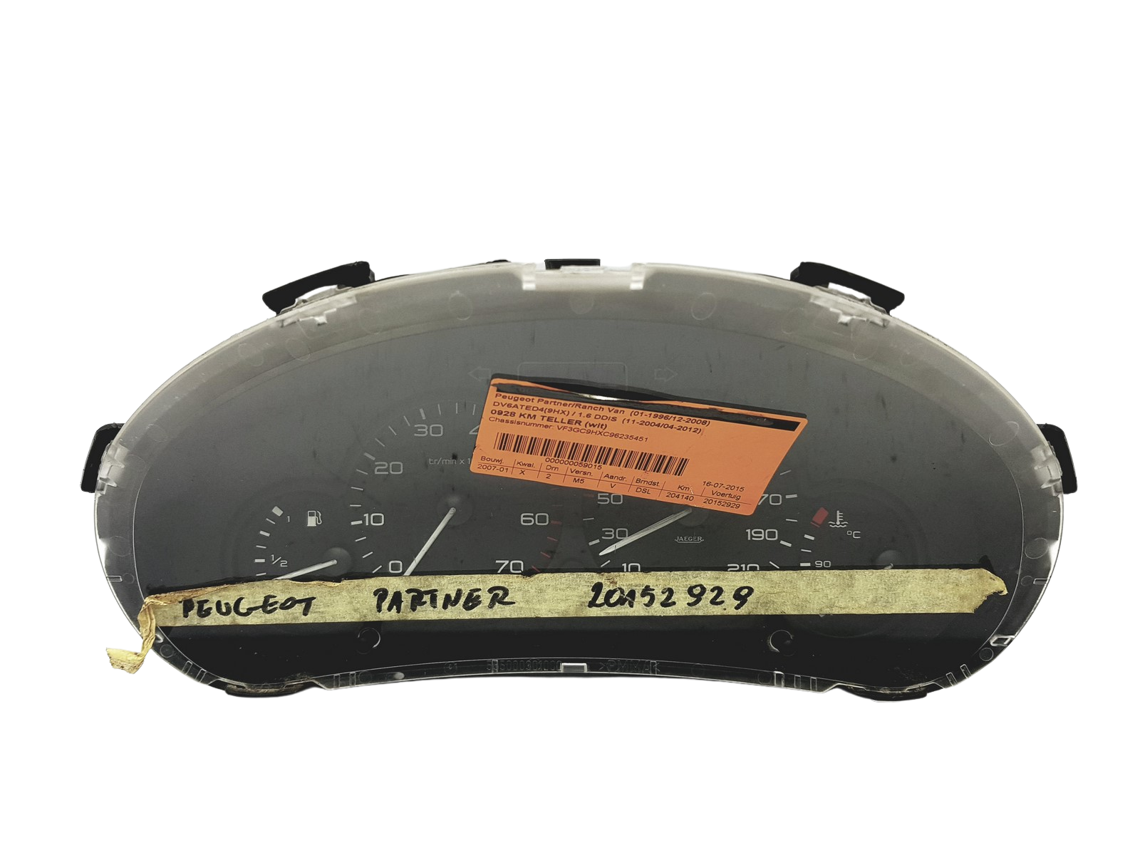 Speedometer/Instrument Cluster Partner 1 Berlingo 1 9662745180 PSA 53201 main product photo