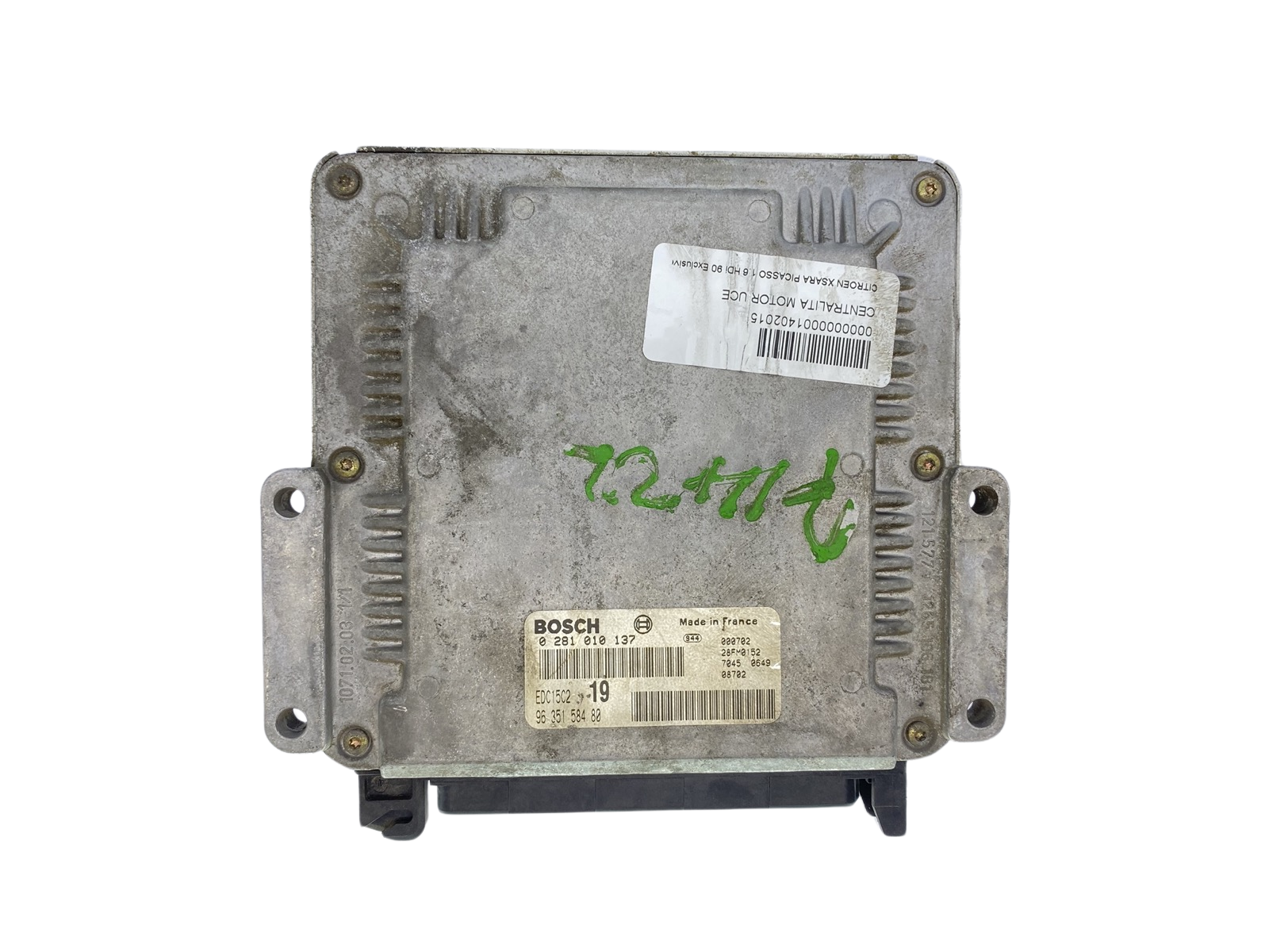 Controller PSA 0281010137 9635158480 28FM0152 Bosch 62872 main product photo