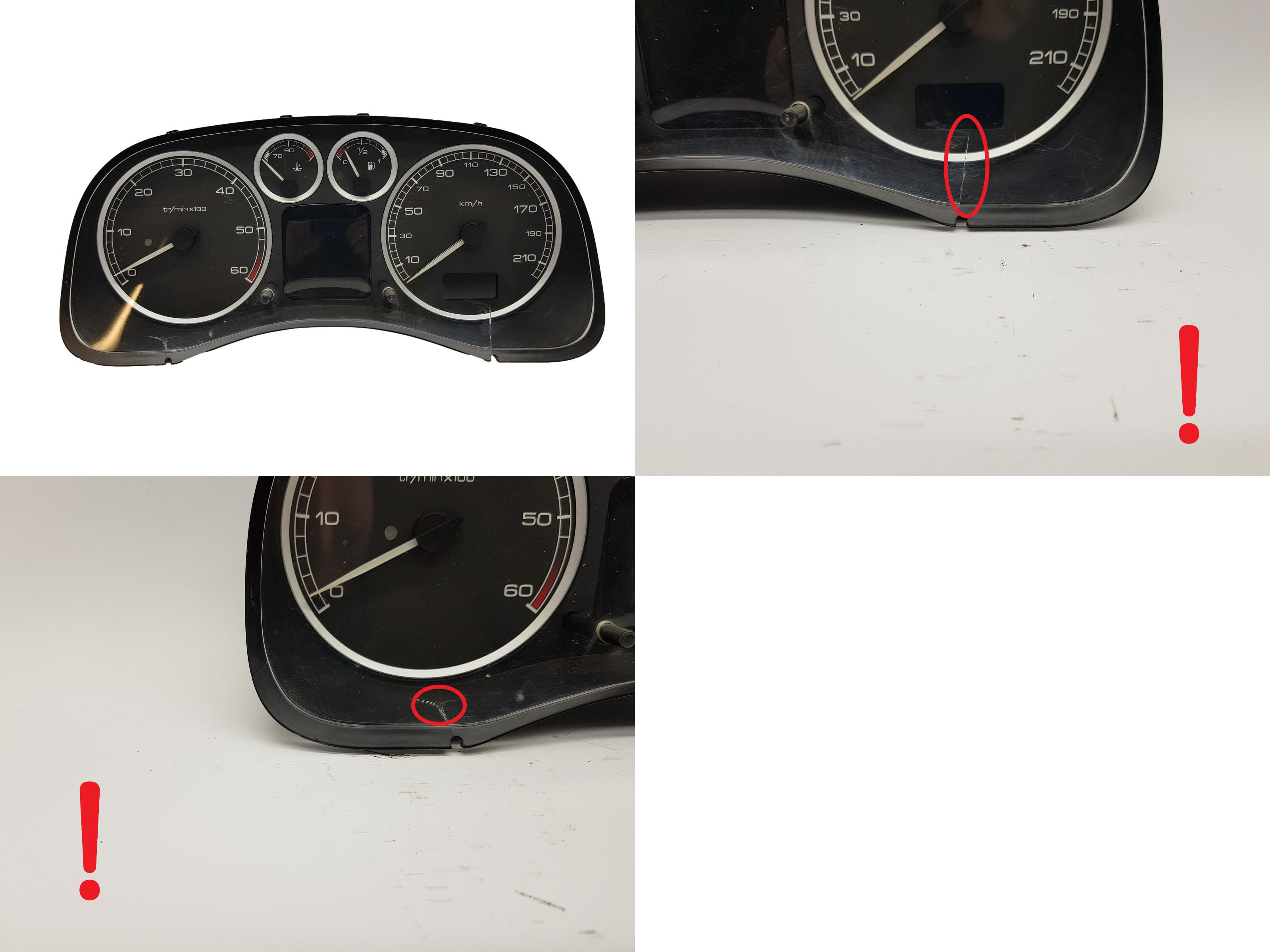 Speedometer/Instrument Cluster Peugeot 307 9655476580 G00 3066 main product photo