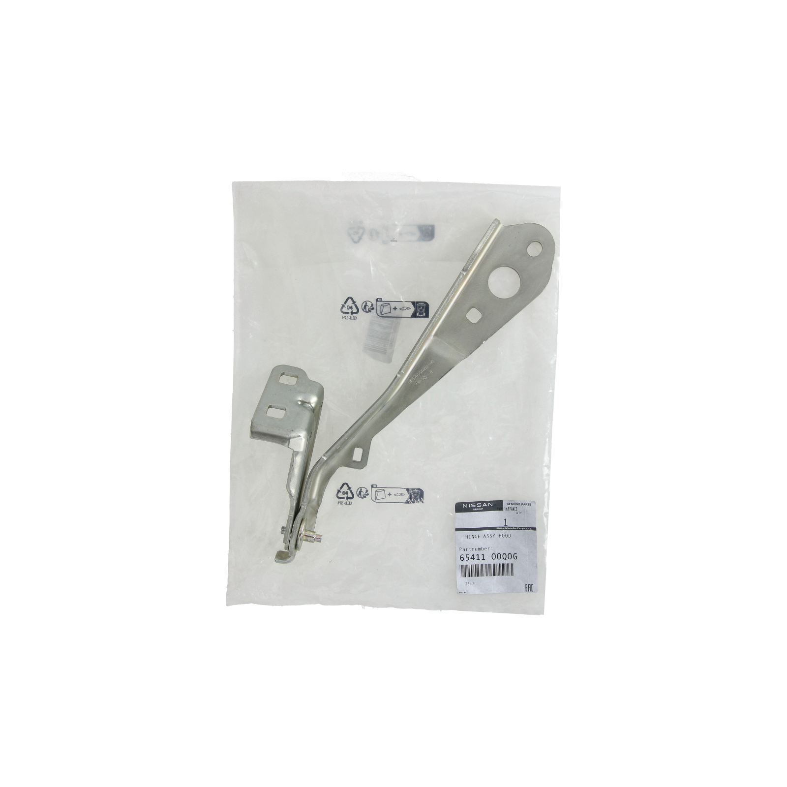Bonnet Hinge Right Original Master 3 Movano NV400 6541100Q0G main product photo