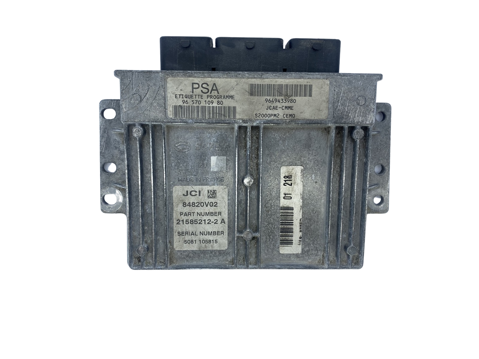 Controller 9657010980 9649433980 21585212-2A PSA Sagem main product photo
