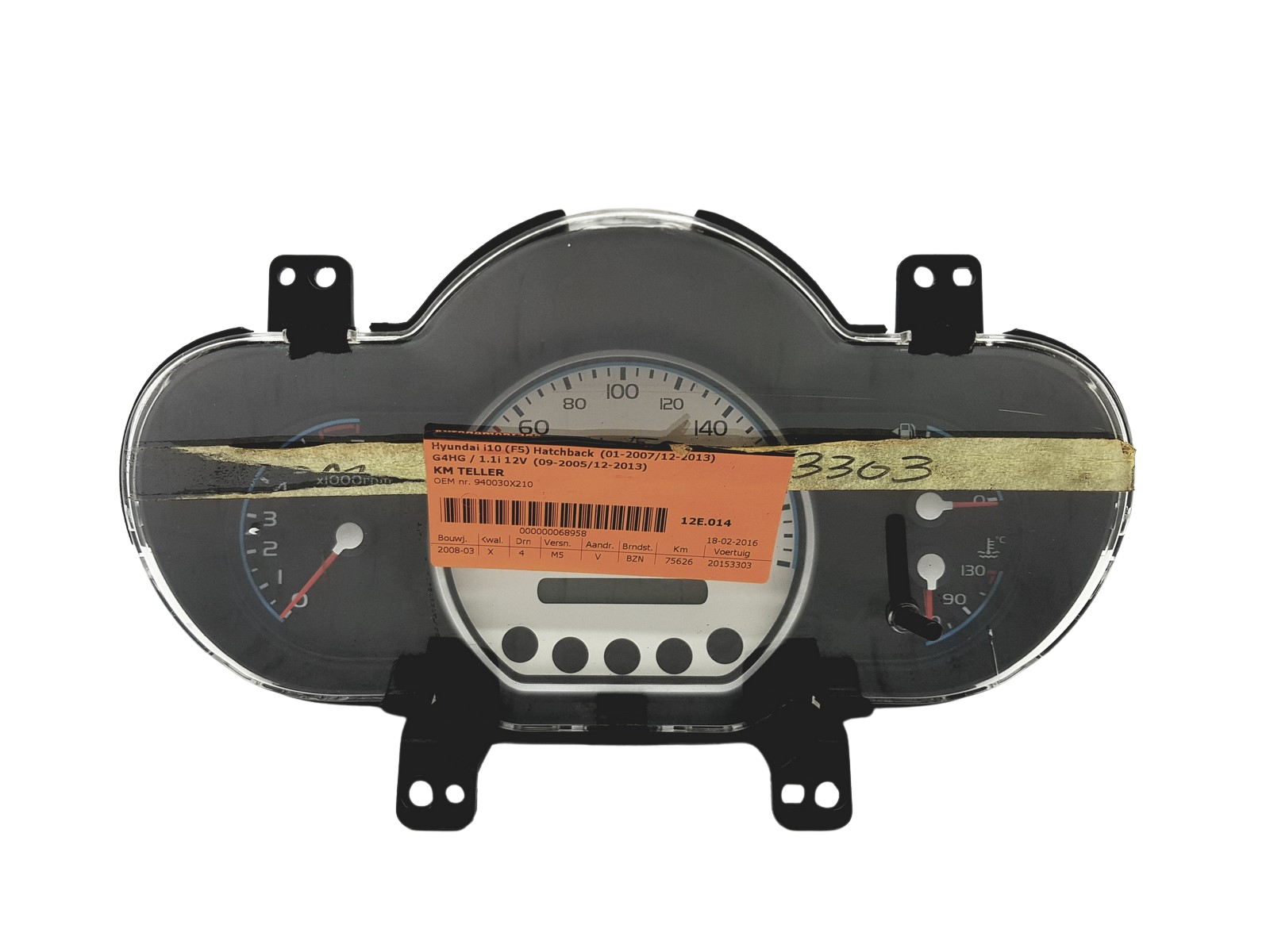 Speedometer/Instrument Cluster Hyundai I10 94003-0X250 940030X250 53408 main product photo