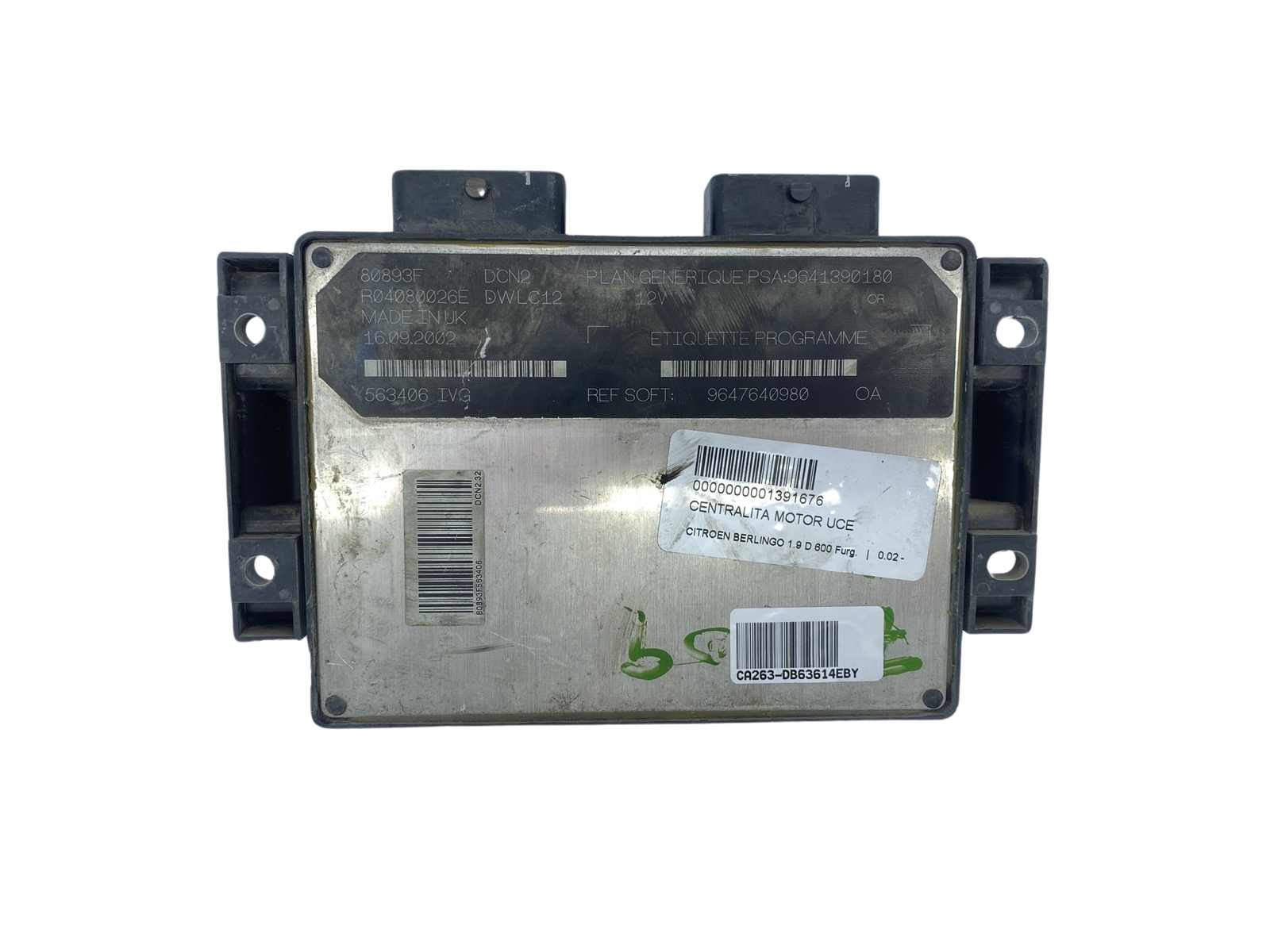 Controller 9641390180 9647640980 R04080026E 80893F PSA Lucas 63614 main product photo