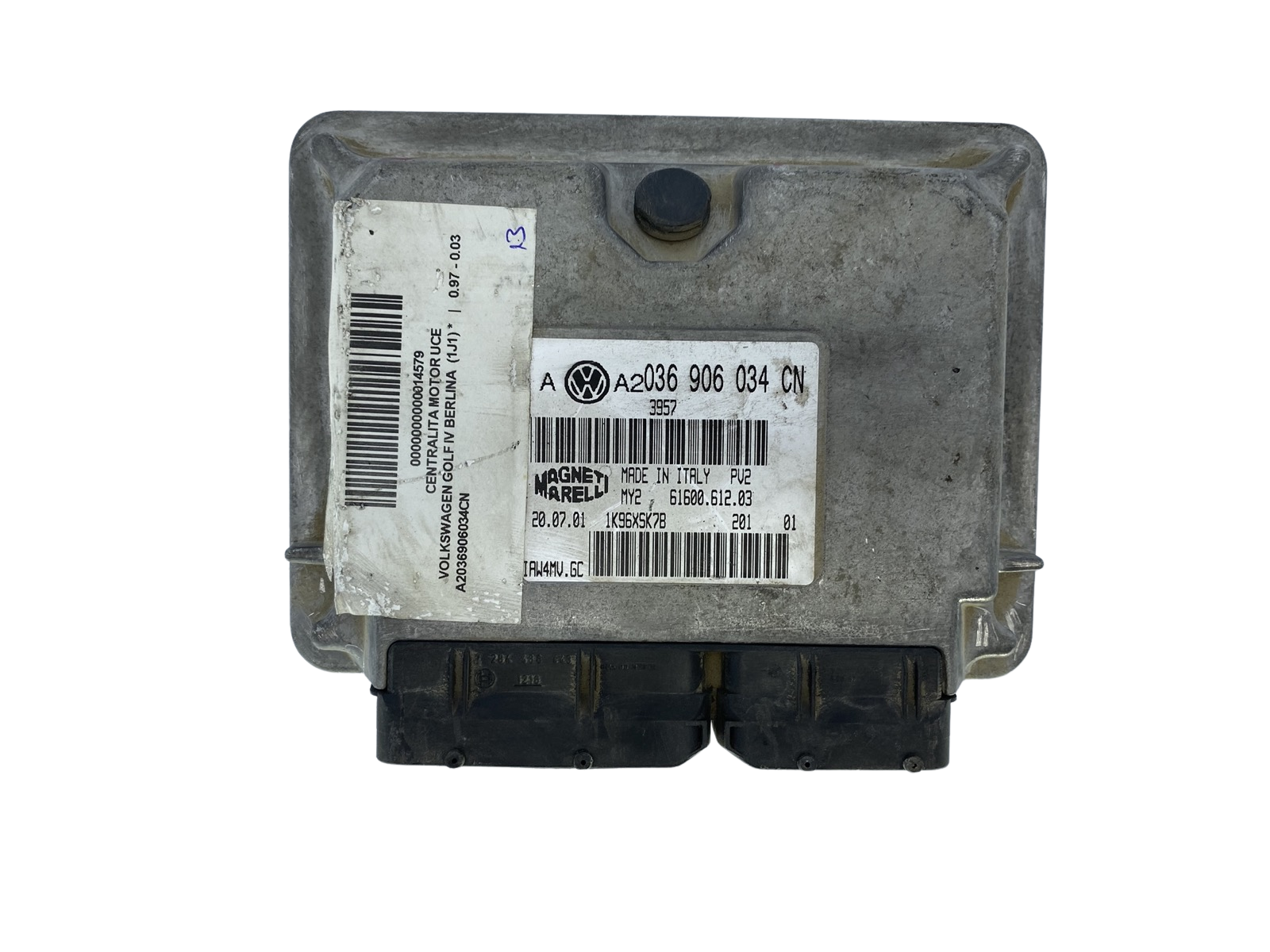 Controller 036906034CN IAW4MV.GC 61600.612.03 VW Magneti Marelli 52489 main product photo