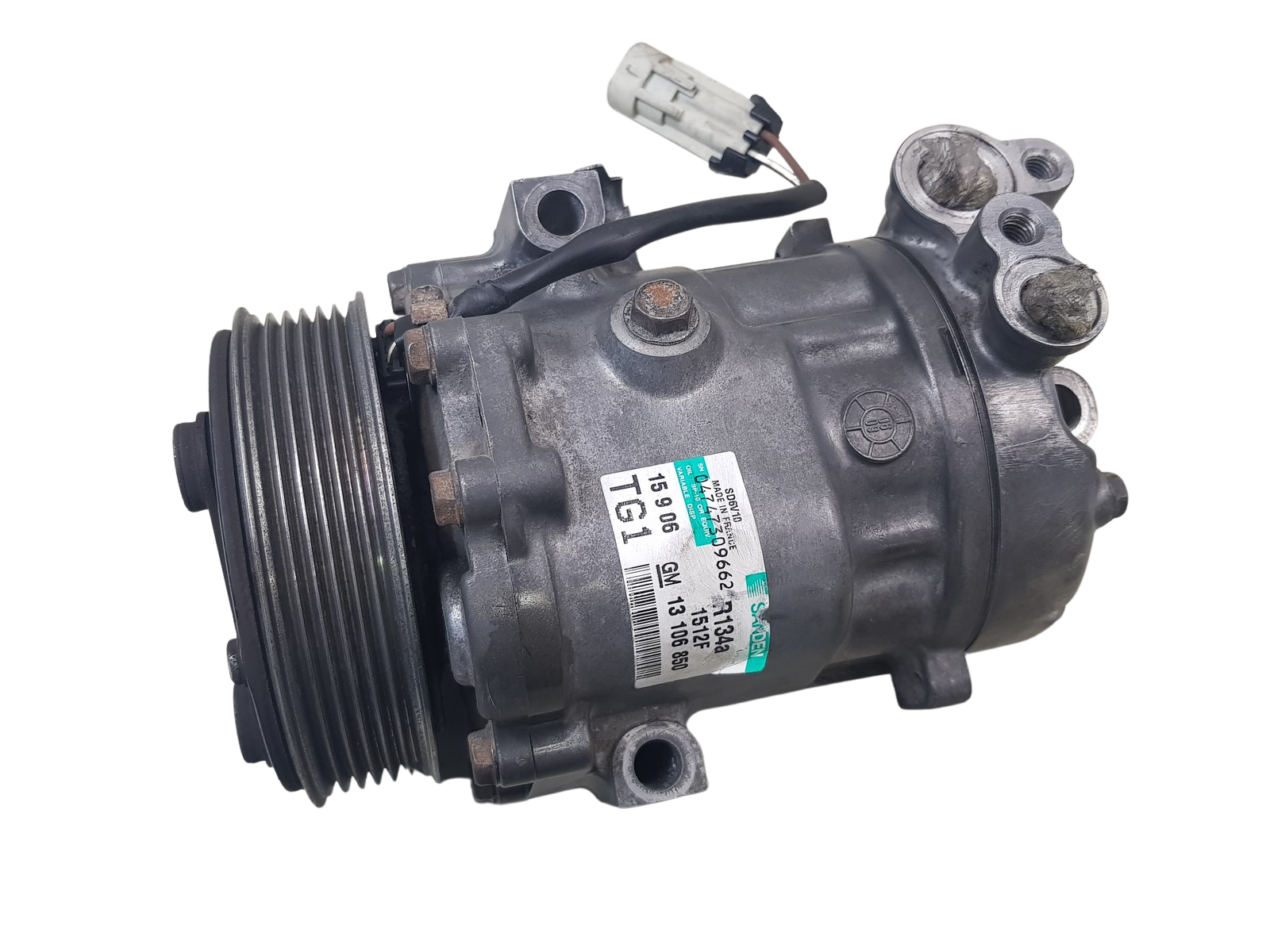 Air Con Compressor/Pump GM 13106850 Sanden SD6V10 1512F Opel main product photo