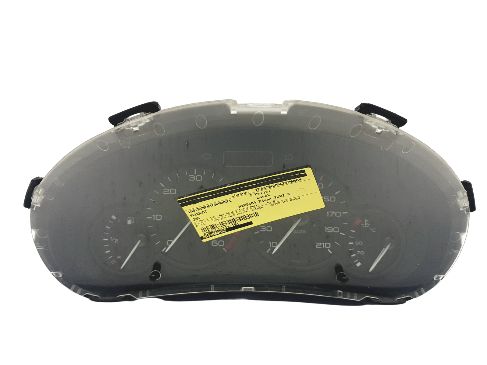 Speedometer/Instrument Cluster Peugeot 206 9645096080 000640102 49148 main product photo