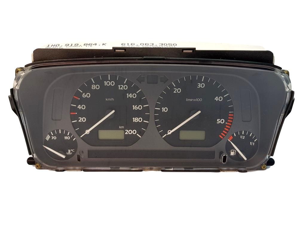 Speedometer/Instrument Cluster VW Golf MK3 1H0919864K 6160633050 7635 main product photo