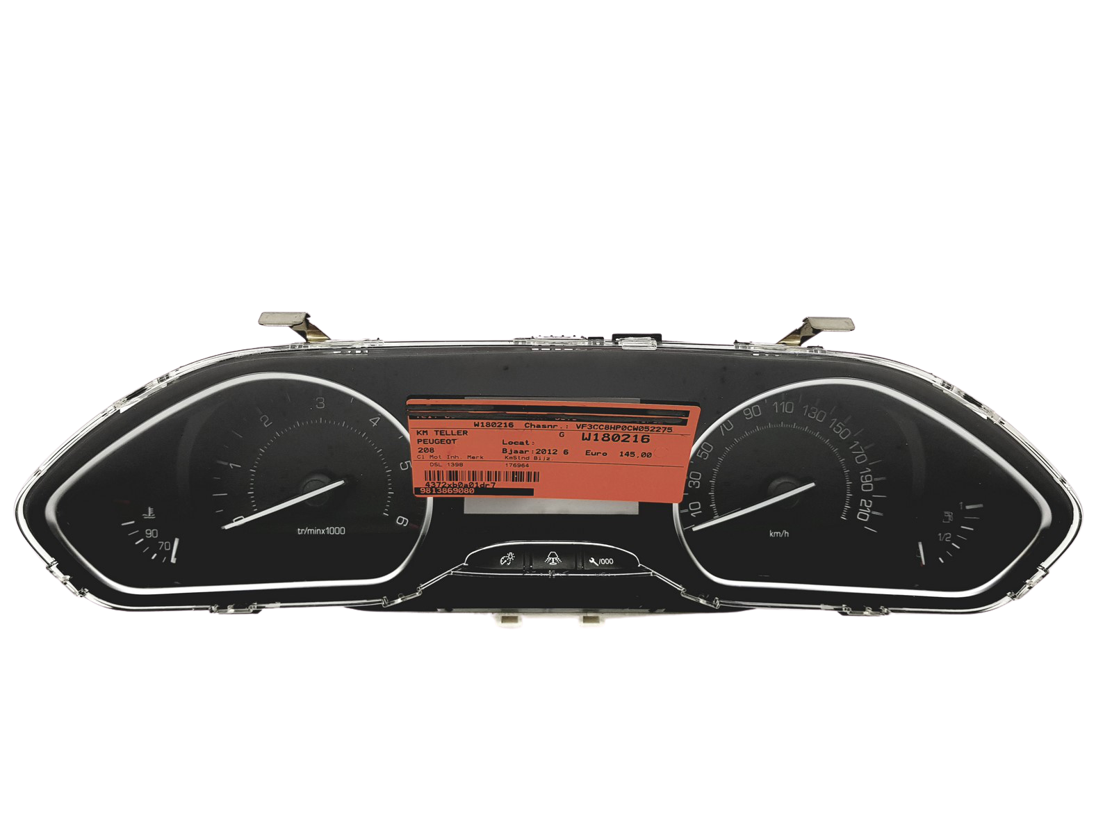 Speedometer/Instrument Cluster Peugeot 208 9675182780 D 32455 main product photo