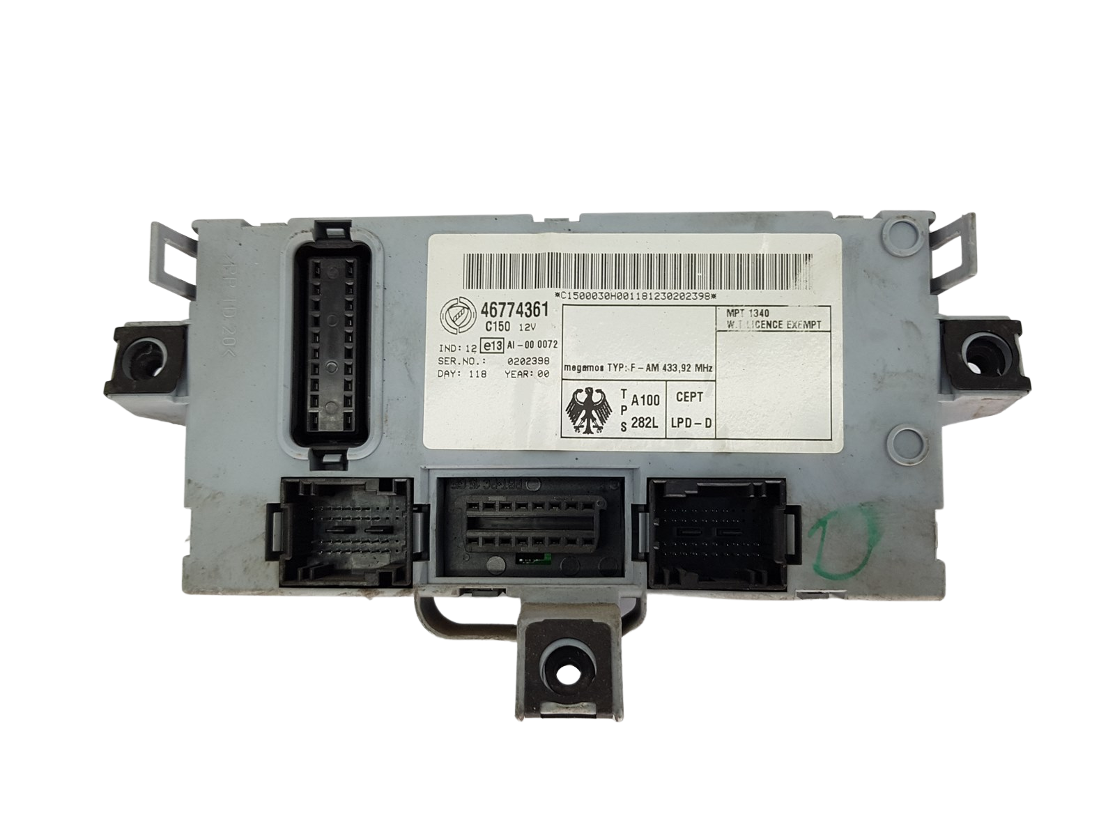 Comfort Controller BSI Fiat Punto 2 46774361 19957 main product photo