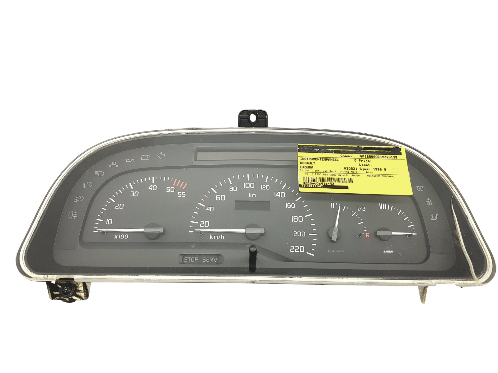 Speedometer/Instrument Cluster Renault Laguna 1 7700411645 44741 main product photo