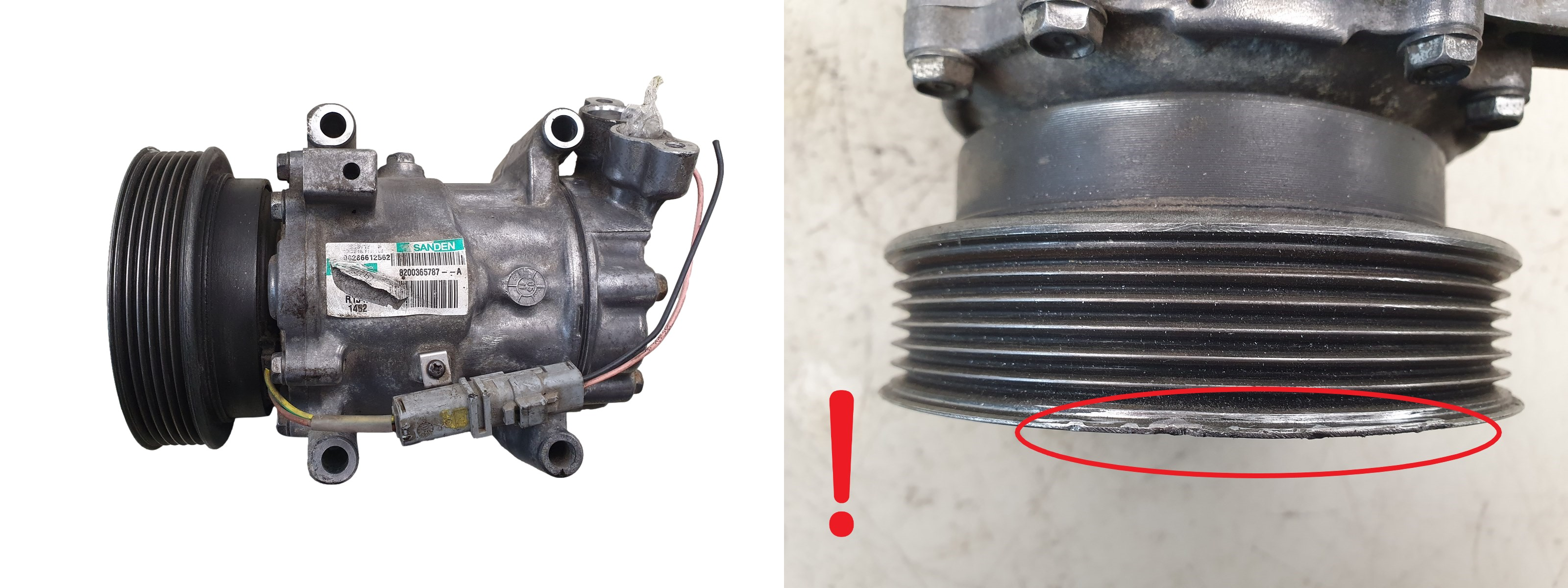 Air Con Compressor/Pump 8200365787 SD6V12 1452 Sanden Renault Nissan S34 main product photo
