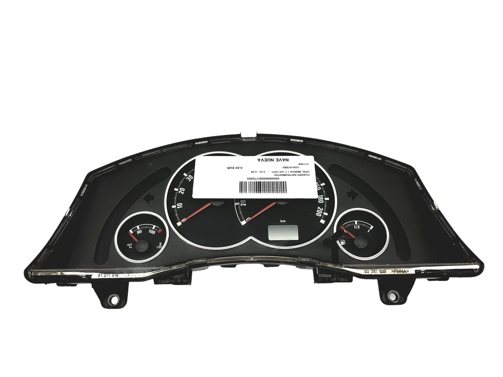 Speedometer/Instrument Cluster Opel Meriva A 13201075BG 110080333001 53704 main product photo