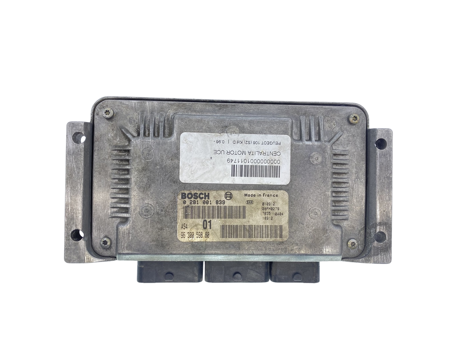 Controller 0281001839 9630059880 28FM0279 PSA Bosch 63188 main product photo