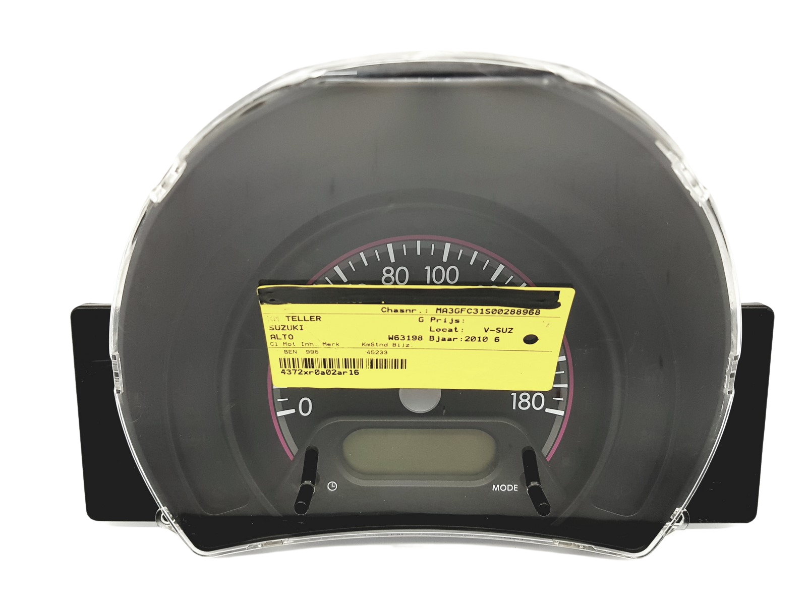 Speedometer/Instrument Cluster Nissan Pixo Suzuki Alto 34100M68K01 52031 main product photo
