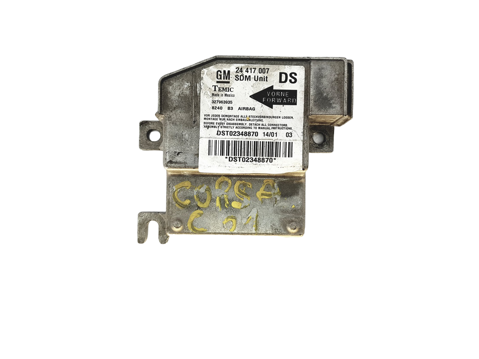 Controller Moduł 24417007 327963935 Opel Temic main product photo