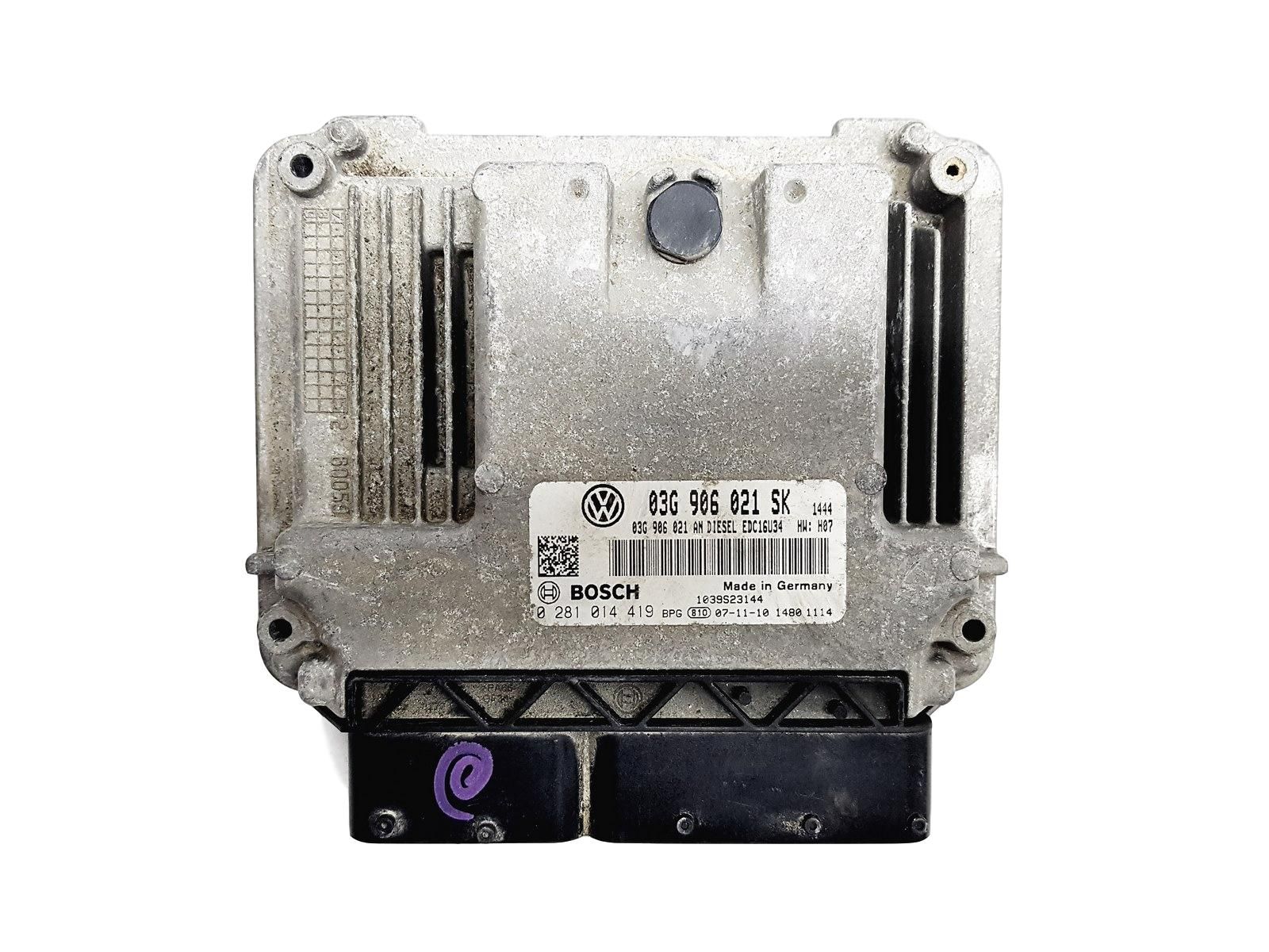 Controller 03G906021SK 0281014419 VW Seat Bosch 11175 main product photo