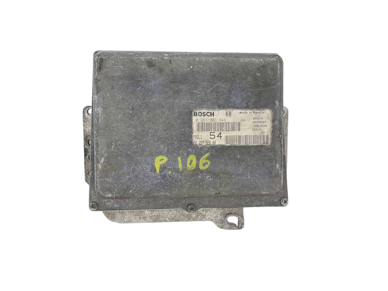 Controller 0261203943 9623792680 MA3.1 PSA Bosch 62264 main product photo