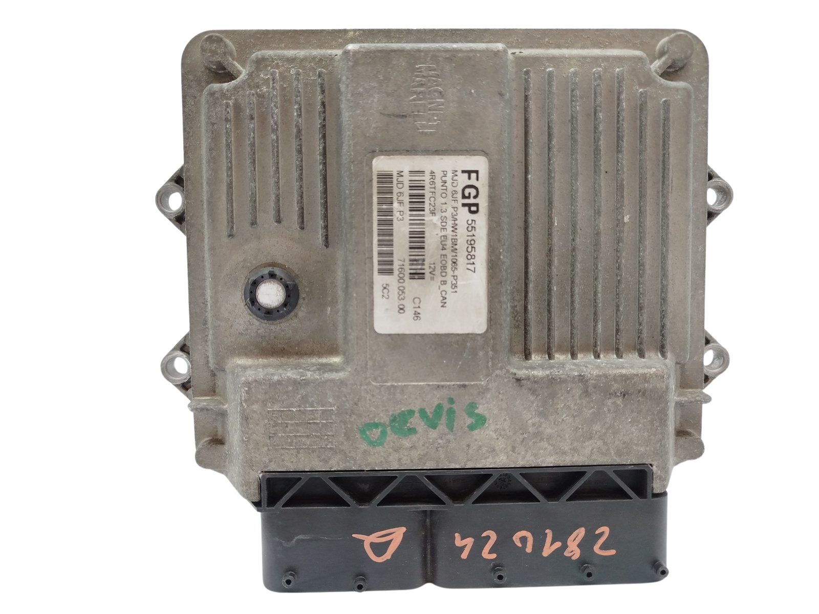 Control Unit Fiat Punto 1.3 MJD6JF.P3 55195817 main product photo