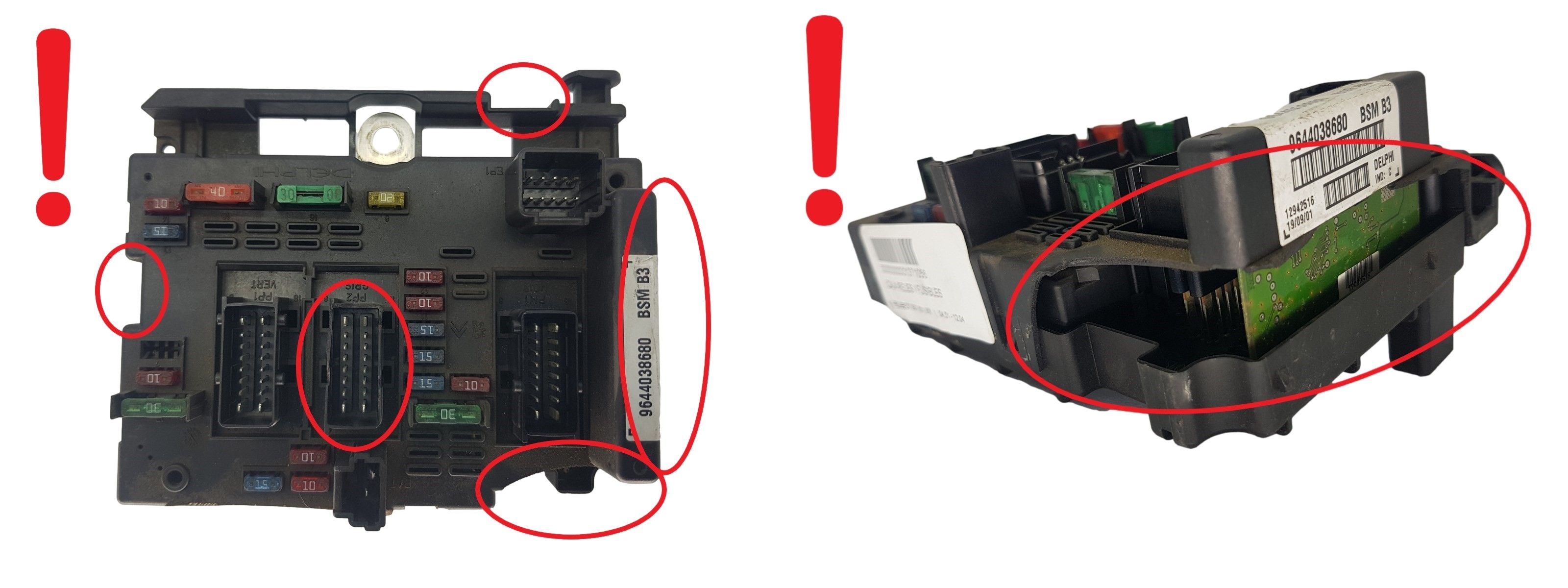 Controller BSM B3 9644038680 PSA Delphi 1766 main product photo