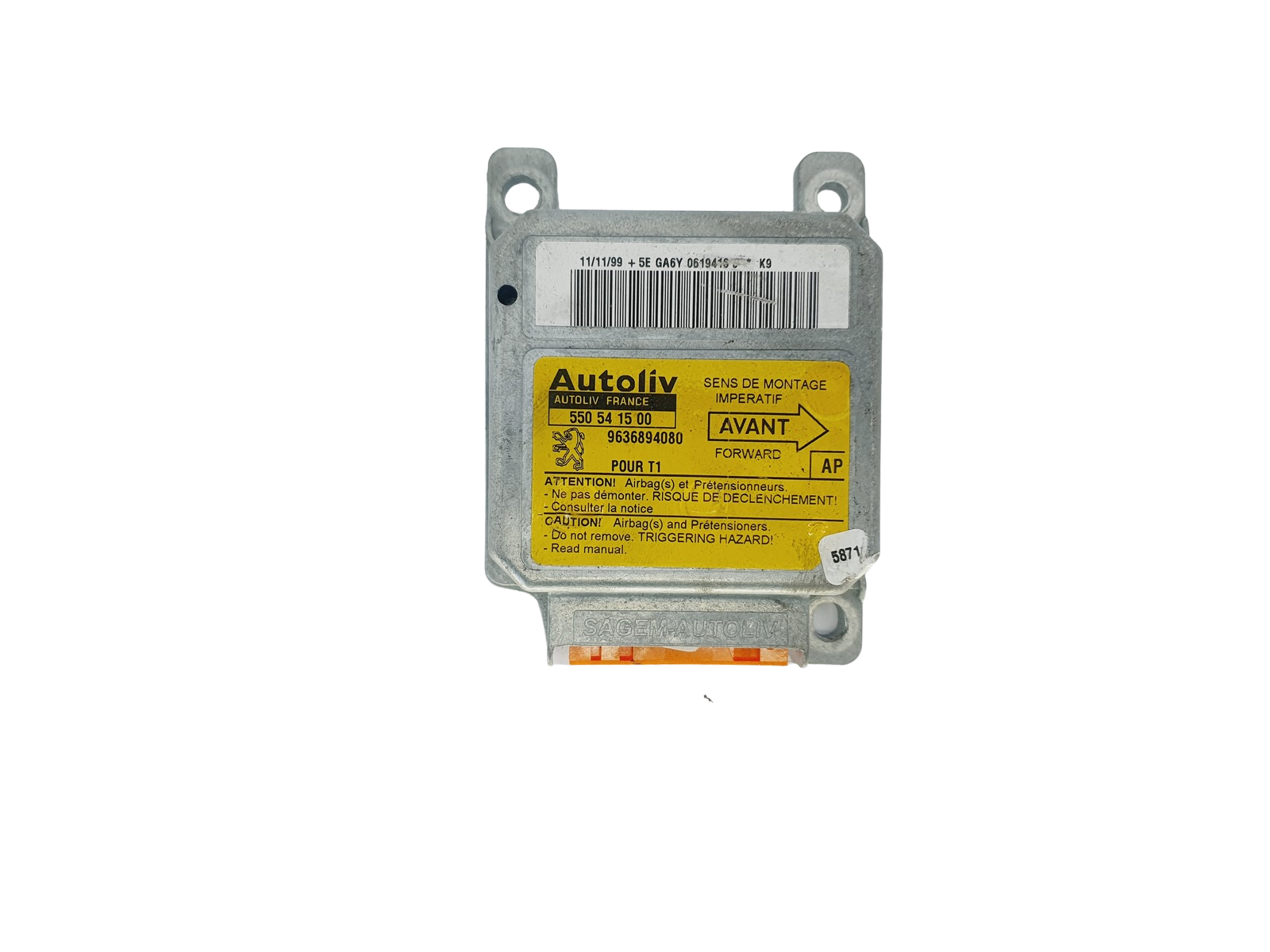 Controller 550541500 9636894080 PSA Autoliv 46648 main product photo