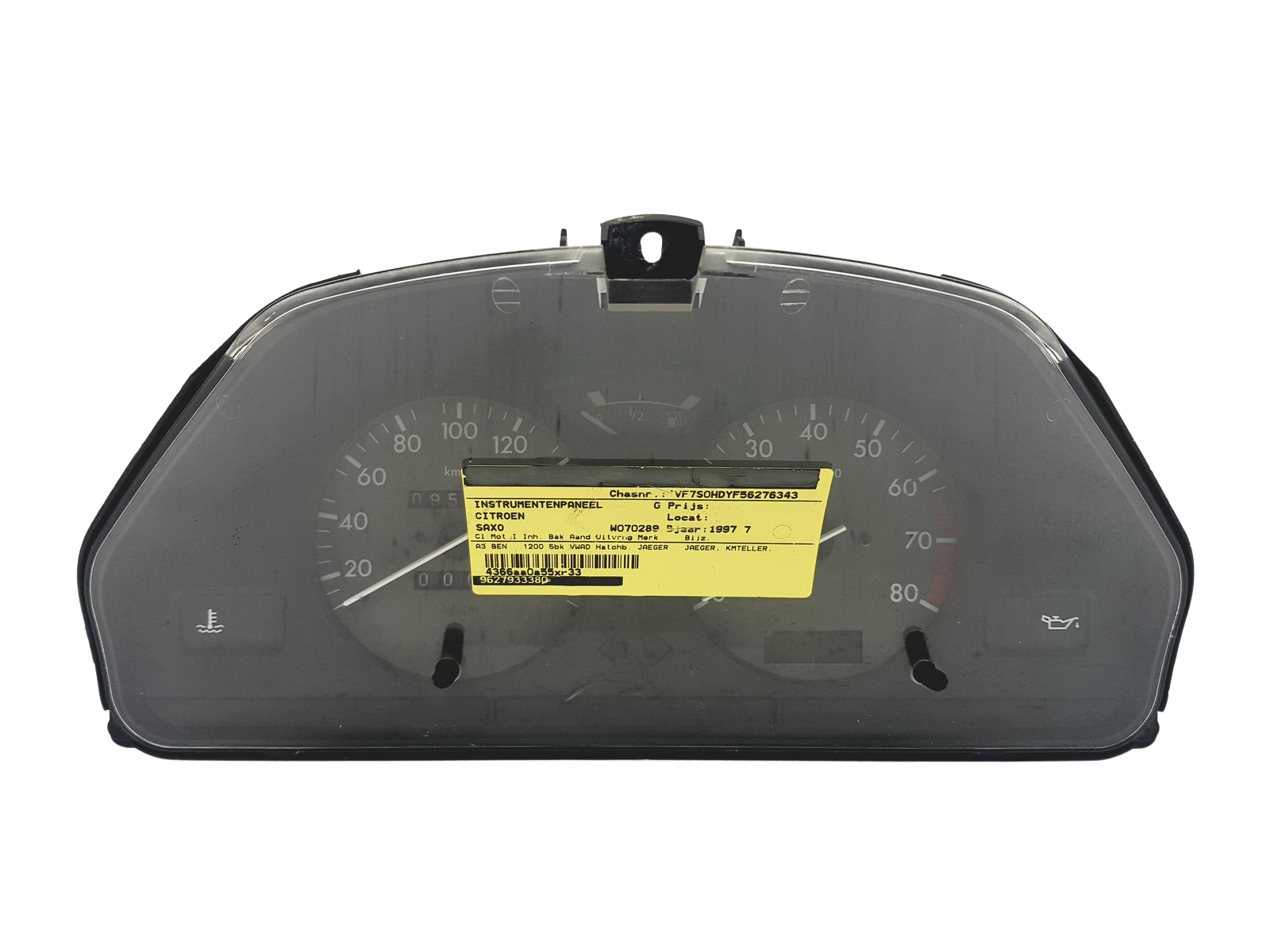 Speedometer/Instrument Cluster Citroen Saxo 9627933380 09028029907 49173 main product photo