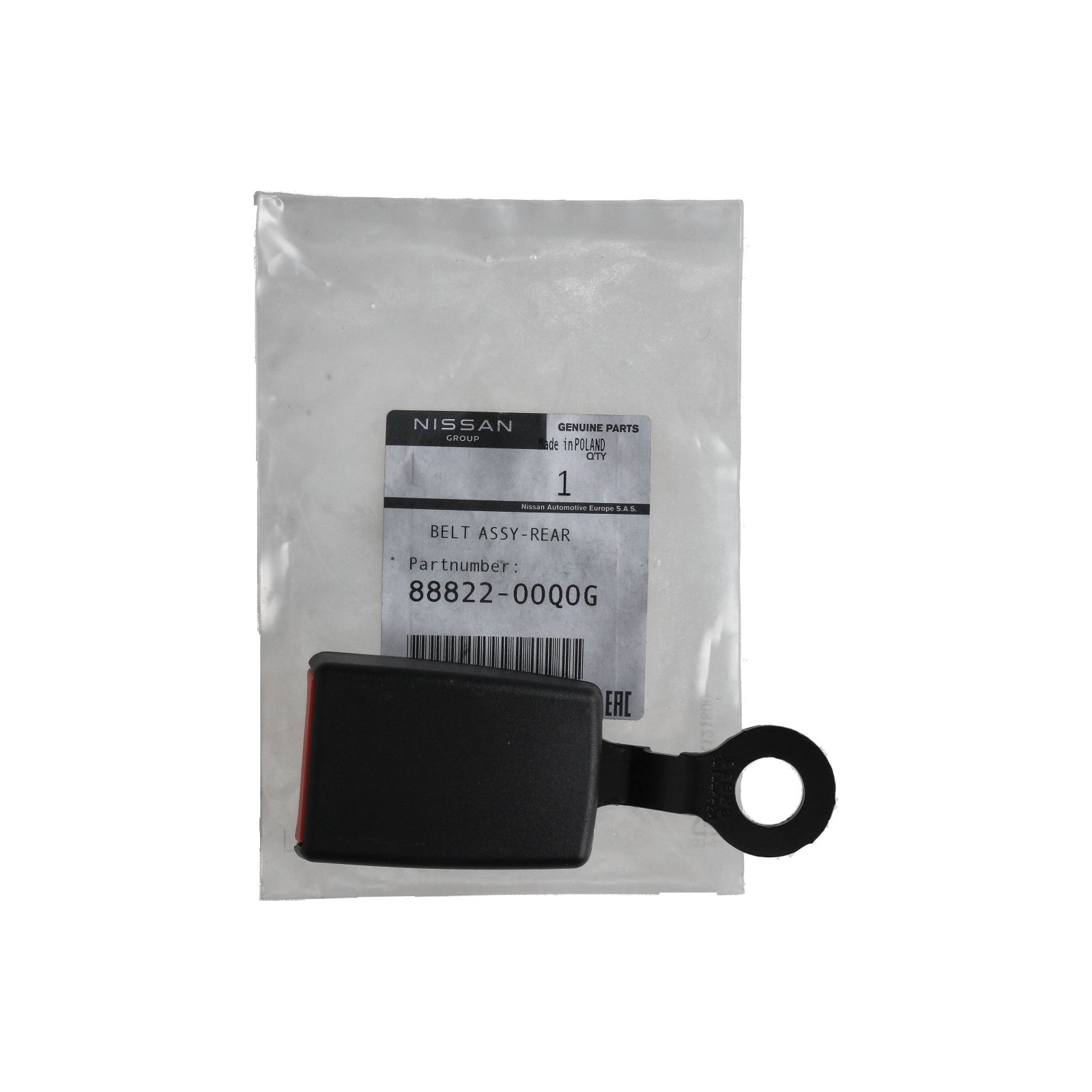 Seat Belt Catch Original 8882200Q0G 888521928R Renault Nissan main product photo