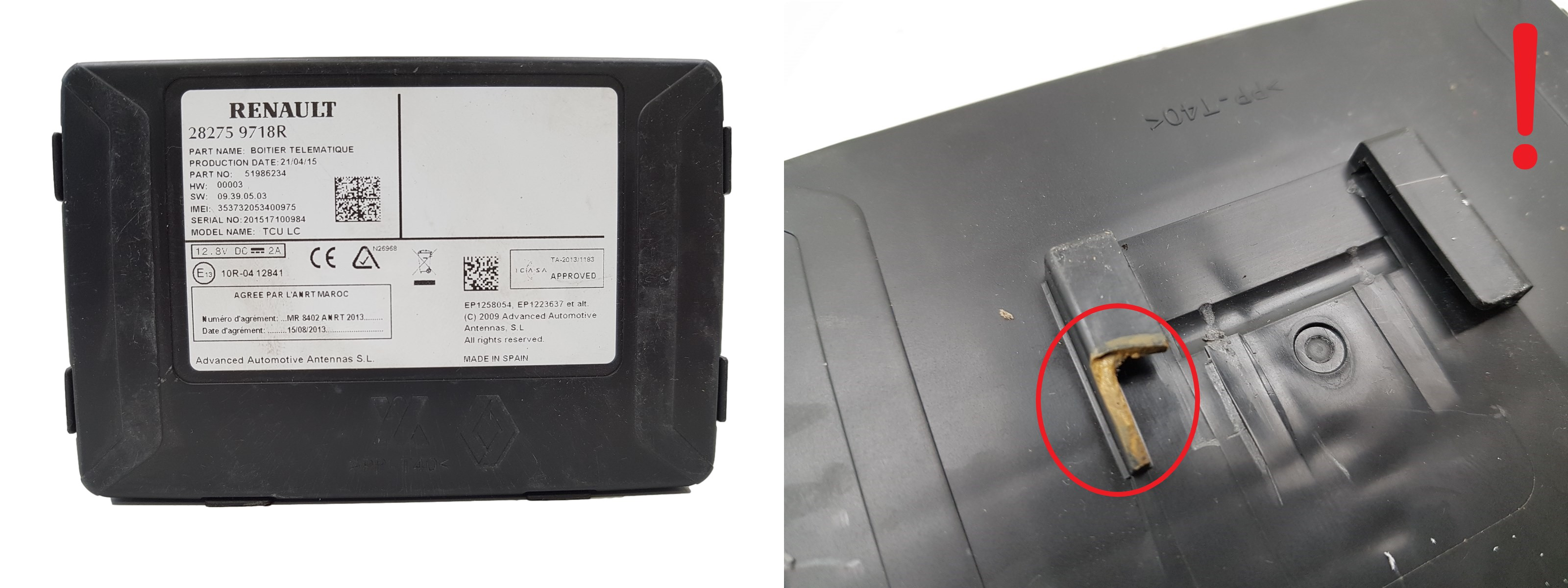 Module TCU LC Renault 282759718R 51986234 1004 main product photo