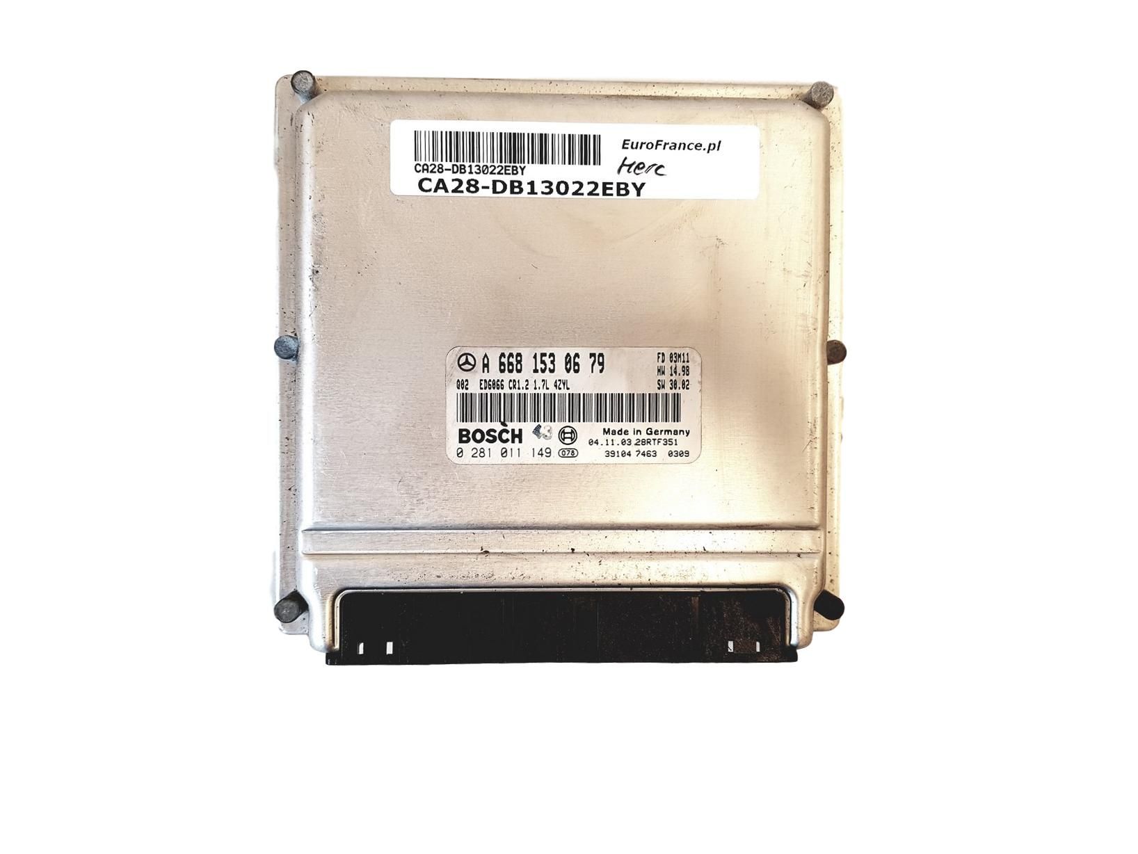 Controller 0281011149 A6681530679 Mercedes Bosch main product photo